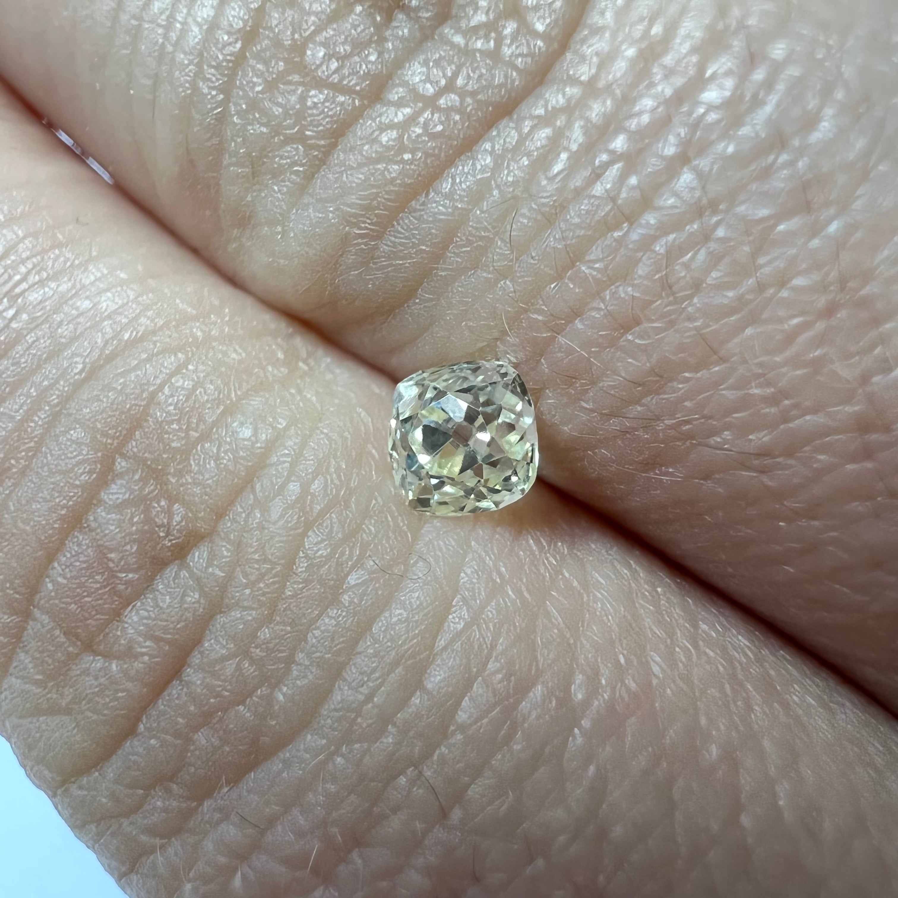 .58CT Old Mine Cut Diamond P VS2 4.51x4.59x3.66mm Natural Earth mined