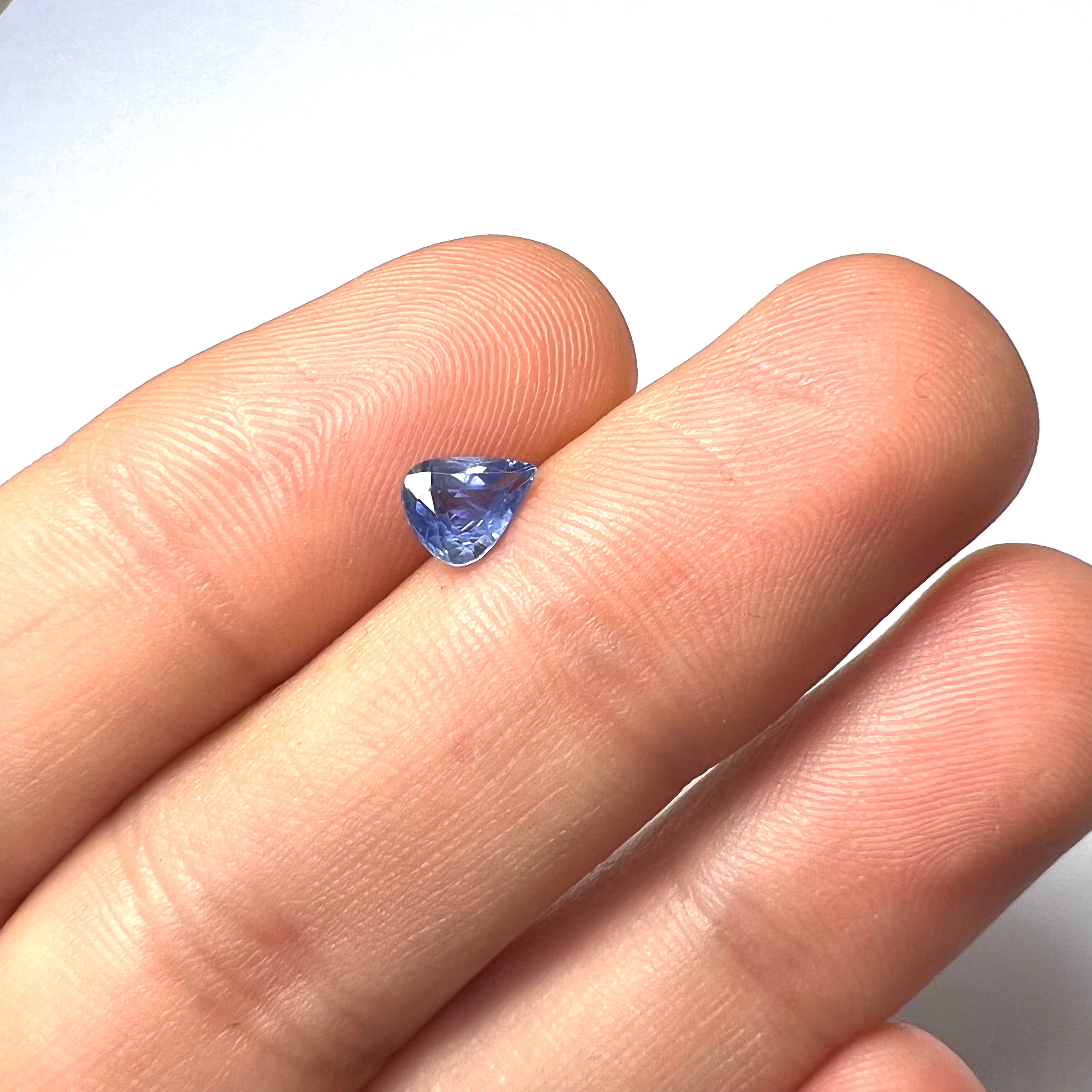 .80CT Loose Natural Pear Sapphire 6x5.1x3mm Earth mined Gemstone