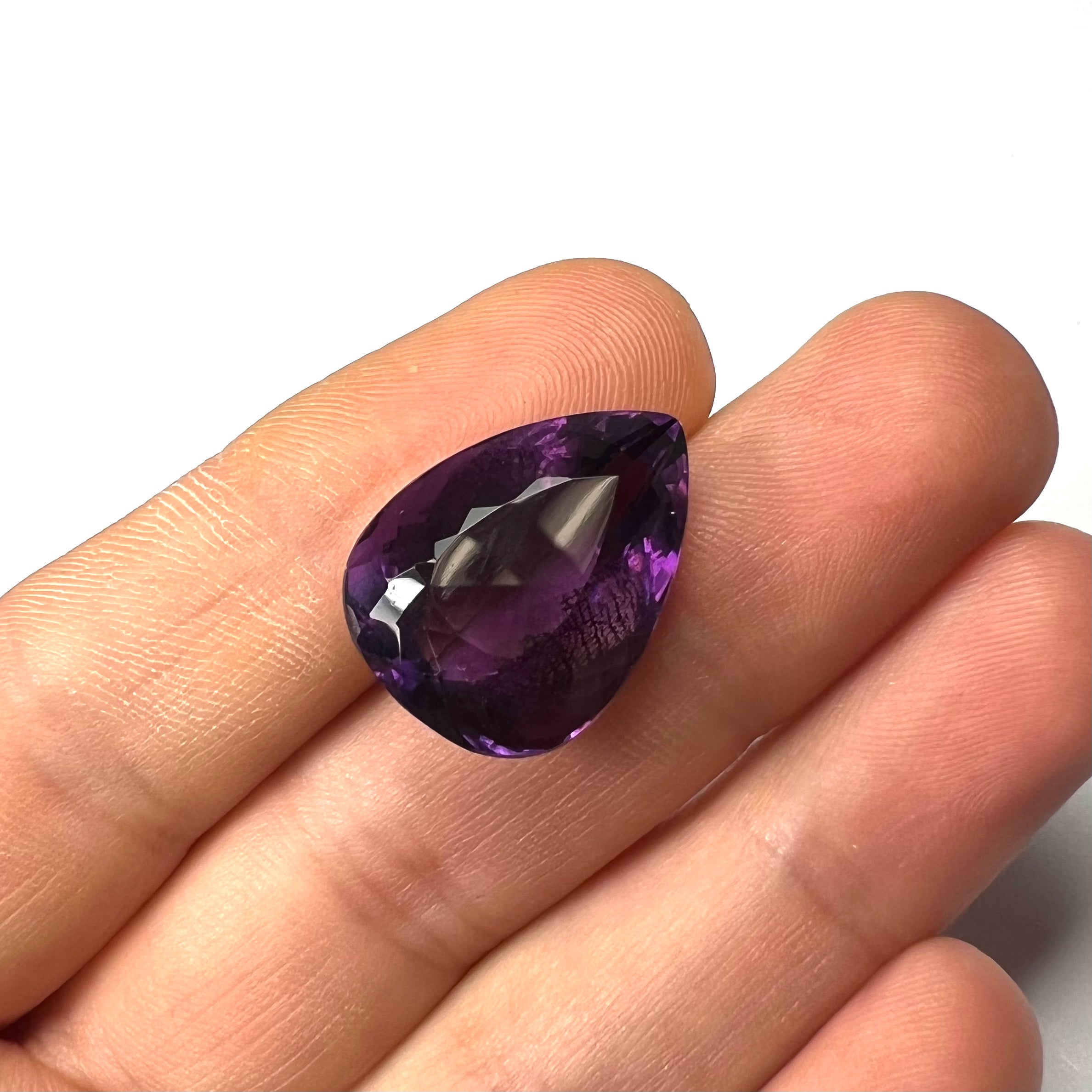 20.55CTW Loose Natural Oval Cut Amethyst 20.8x15.3x12.25mm Earth mined Gemstone