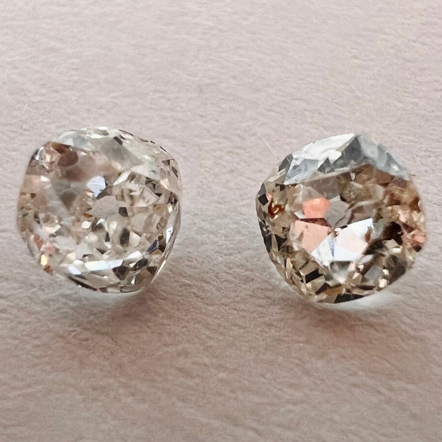 .53ctw Old Mine Cut Diamond I/J SI2/I1 3.80mm Natural Earth mined