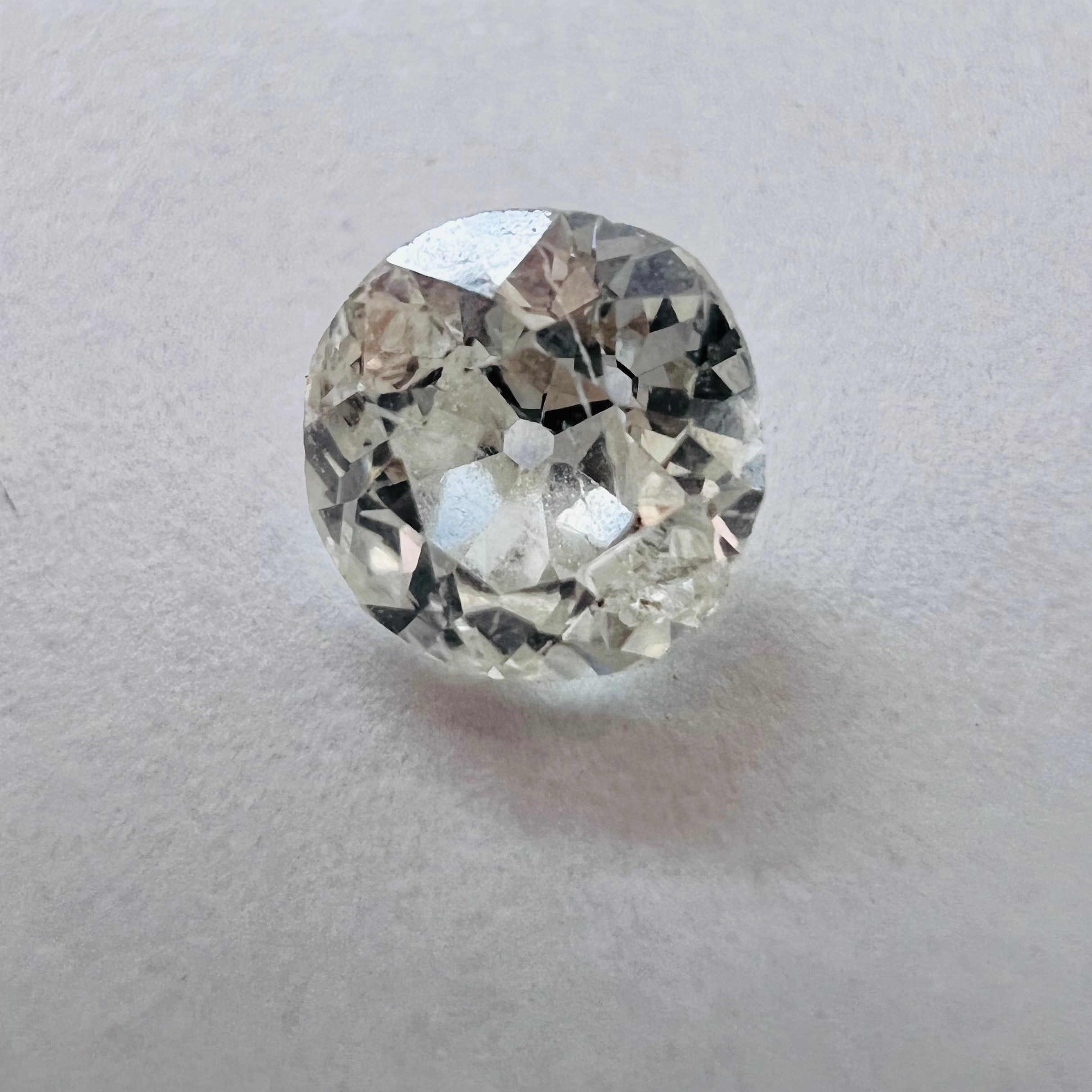 .51CT Old Mine Cut Diamond J I1 5.14x5.01x2.85mm Natural Earth mined
