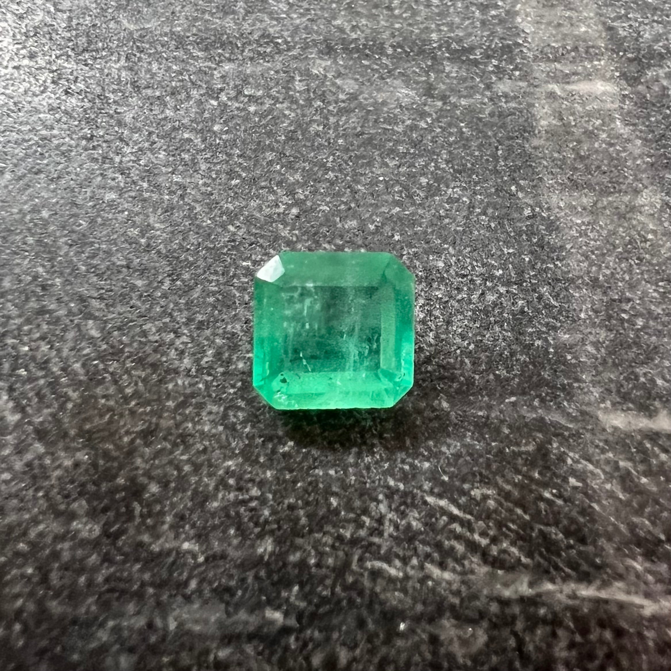1.16CT Natural Colombian Emerald Loose Square Shape 7x7mm