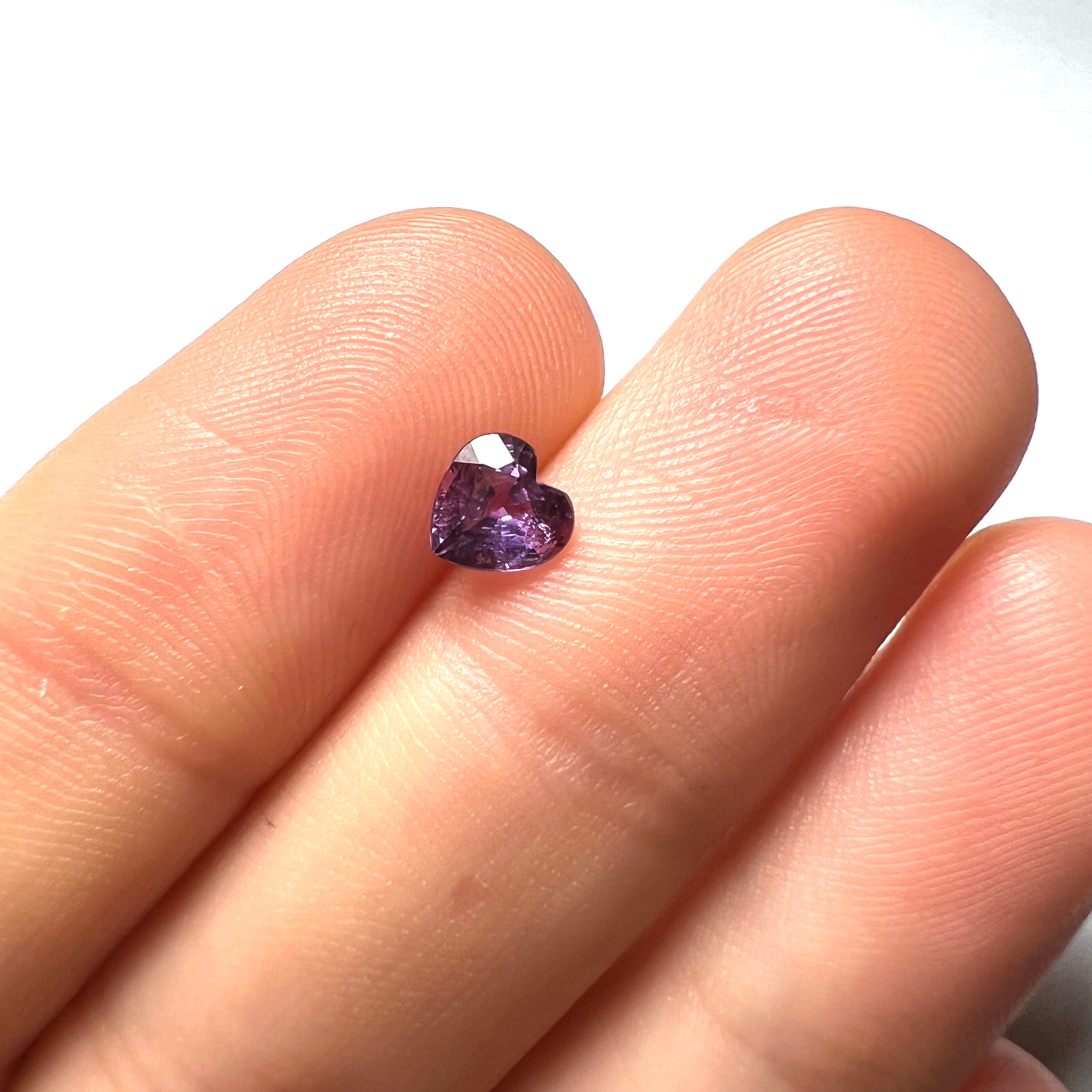 .82CT Loose Purple Heart Sapphire 5x3mm Earth mined Gemstone