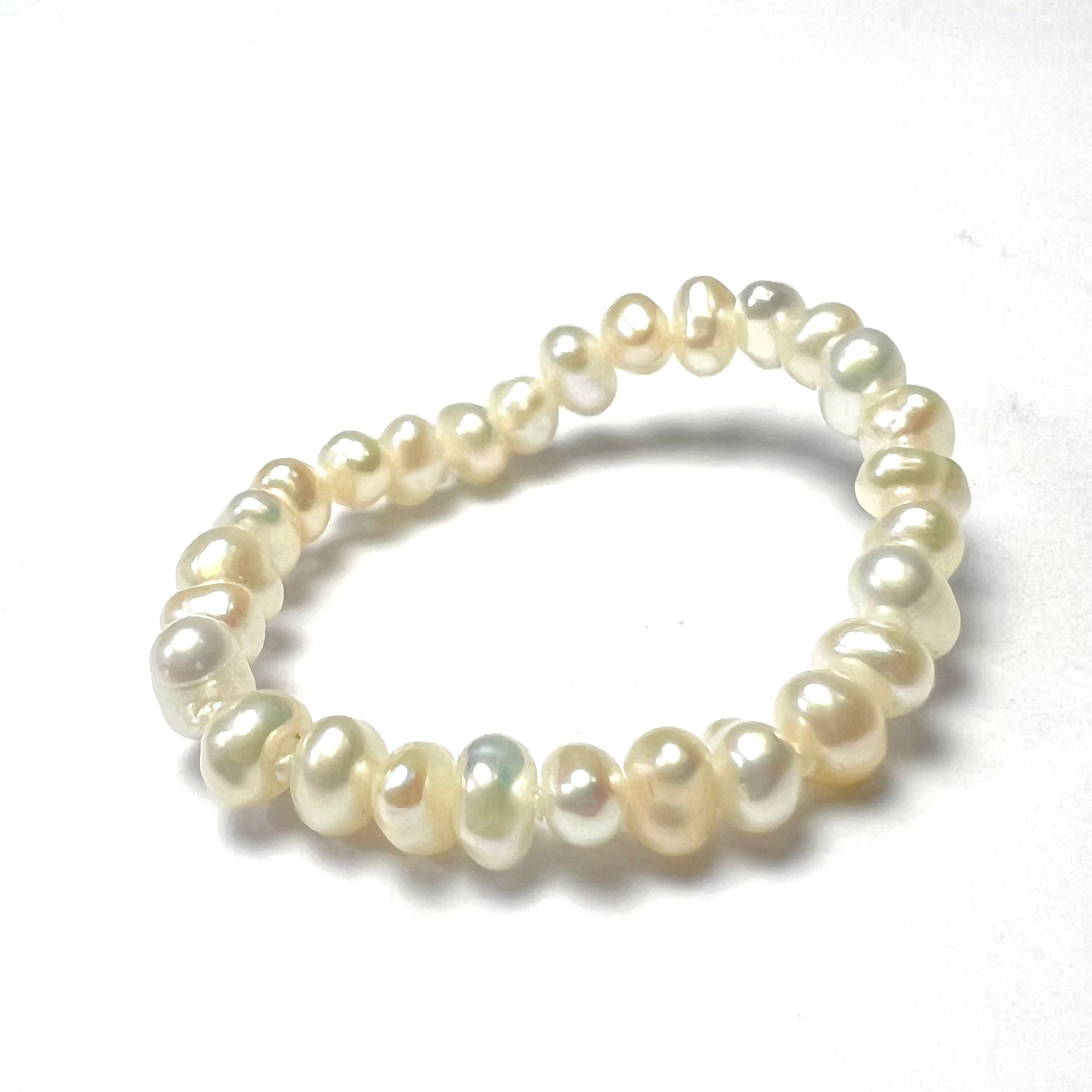 Natural Seed Pearl Eternity Ring 7.25 - 28