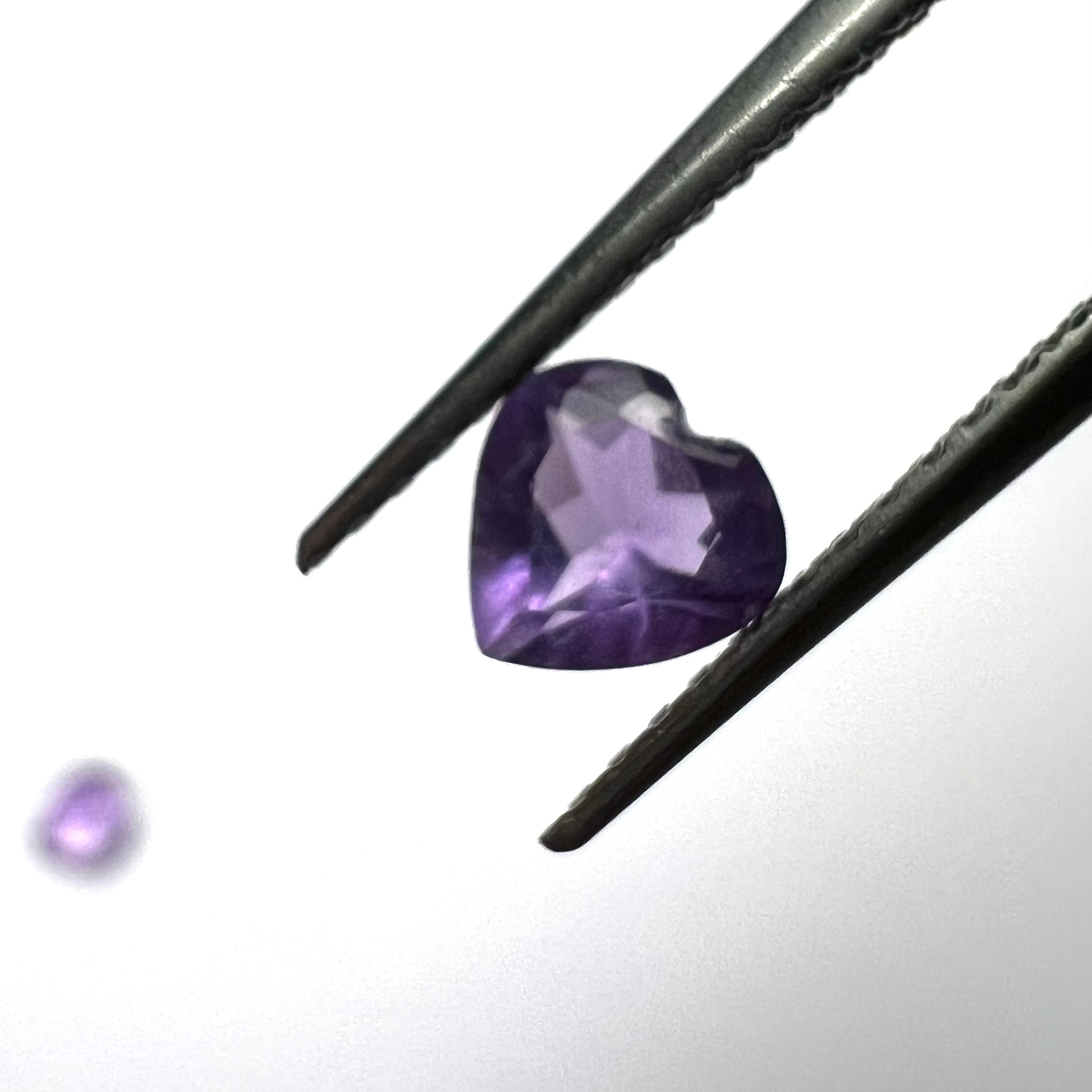 1/2CT Natural Loose Heart Amethyst 5mm earth mined Gemstone