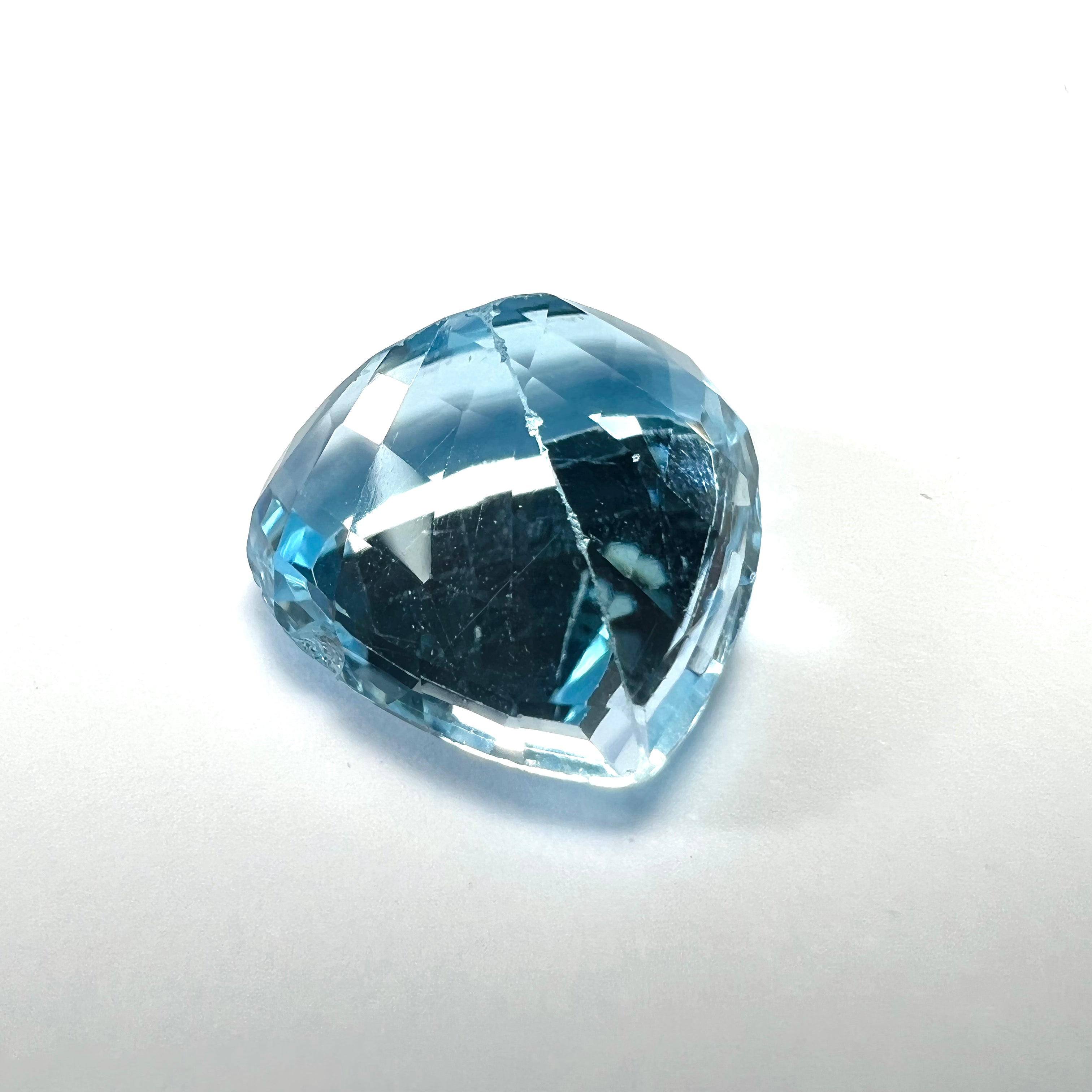 14.75CTW Loose Natural Trillion Cut Topaz 15.5x9.1mm Earth mined Gemstone