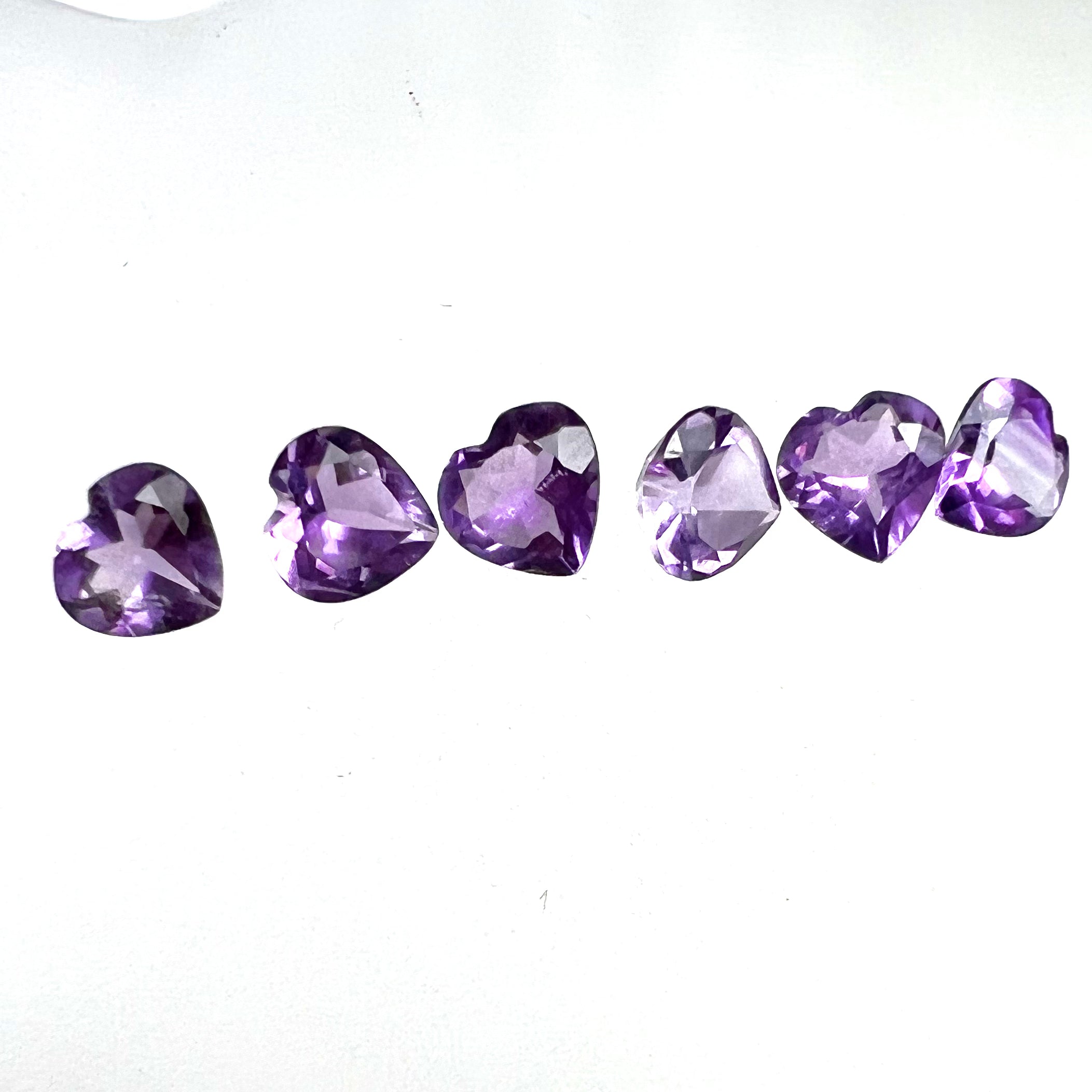 1/2CT Natural Loose Heart Amethyst 5mm earth mined Gemstone