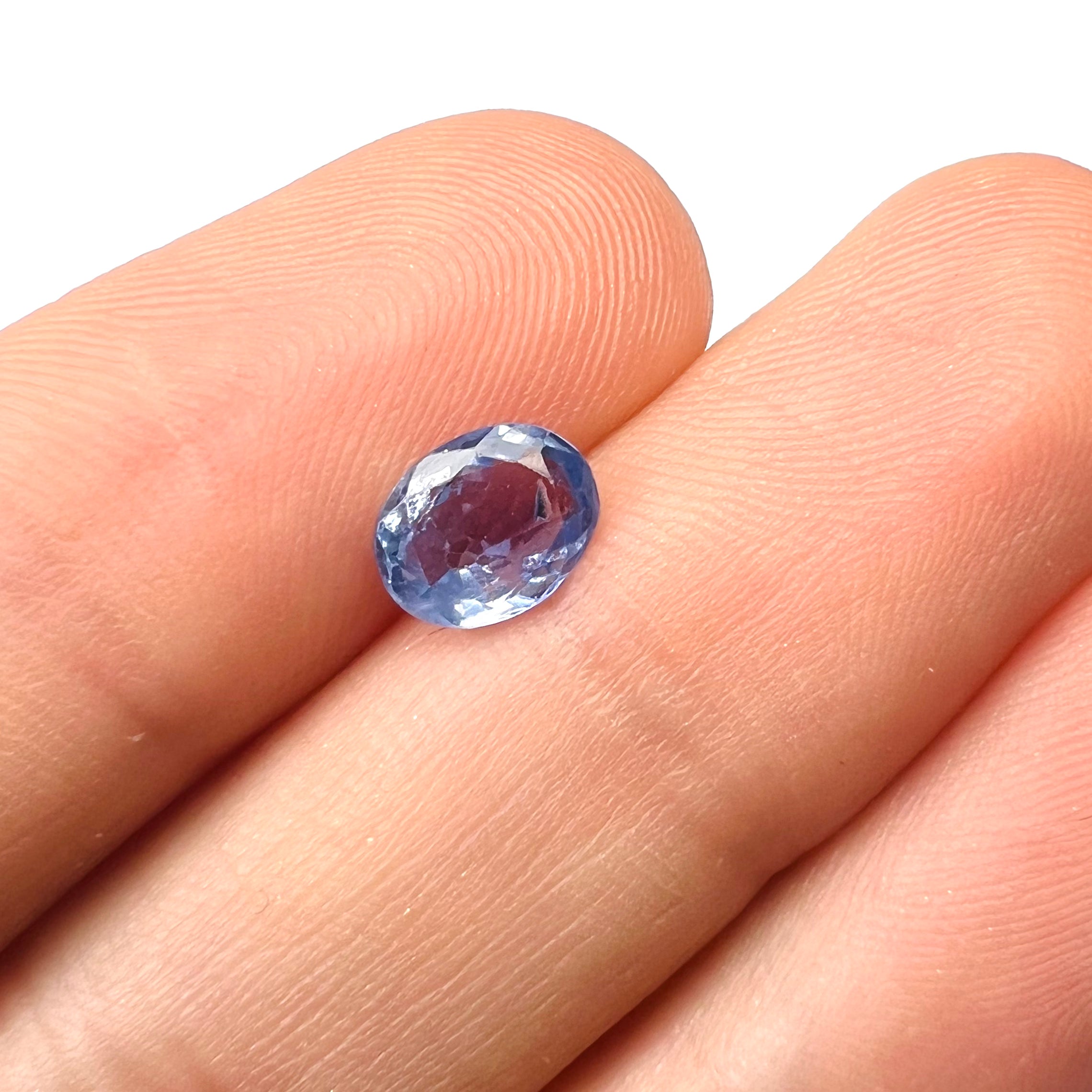 1.3CTW Loose Sapphire 7.5x5.96x3.13mm Earth mined Gemstone