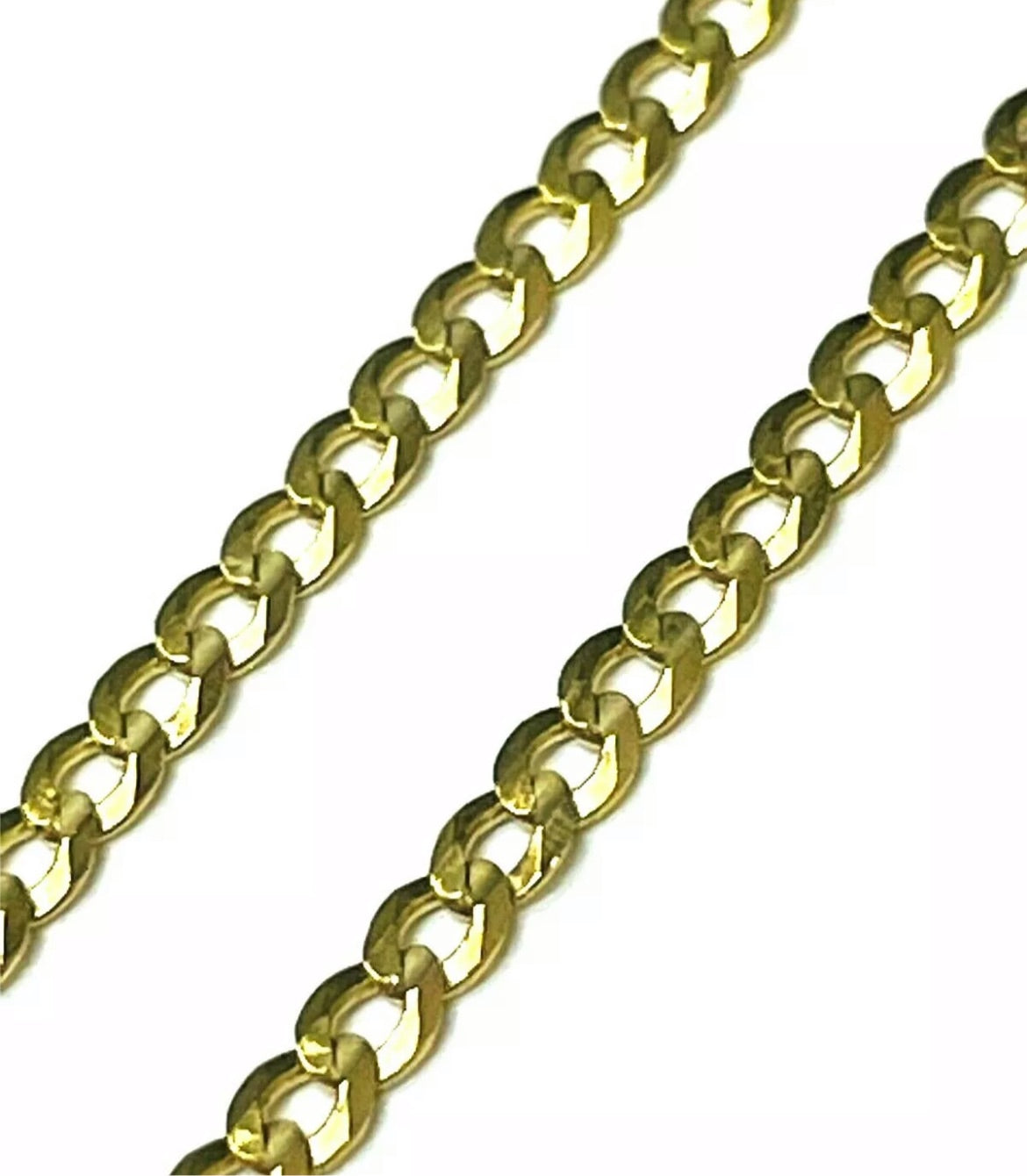 20" 3mm 14K Yellow Gold Curb Link Necklace