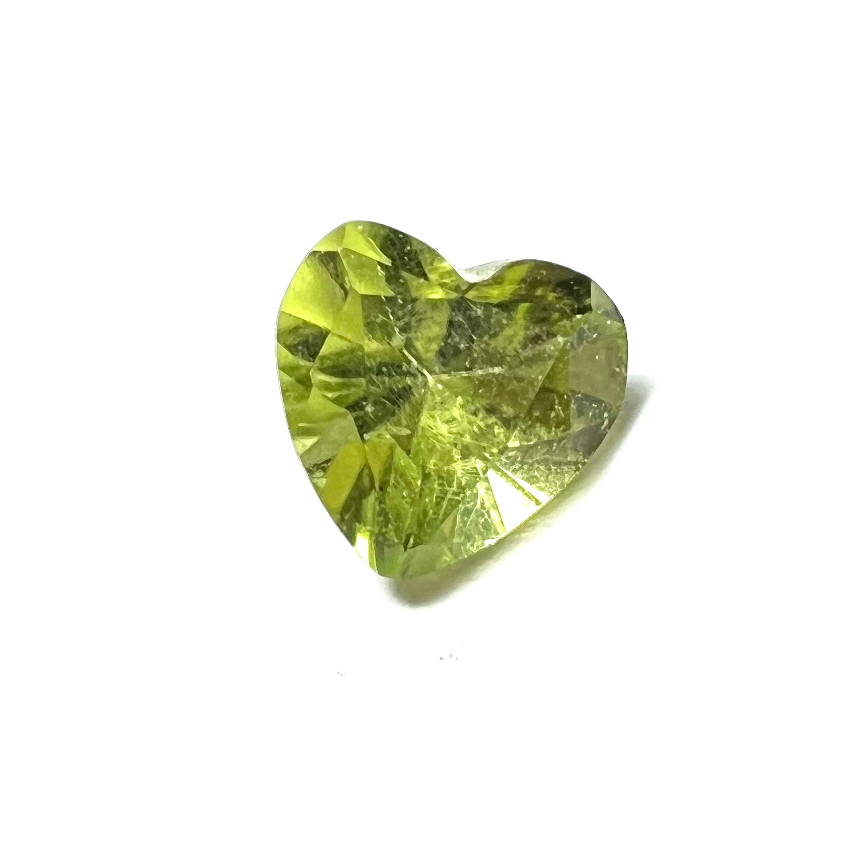 .43CT Loose Natural heart Cut Peridot 5.2x5x3mm Earth mined Gemstone