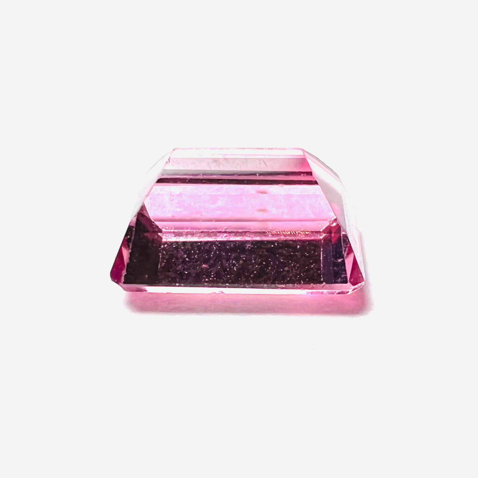 1.08CTW Natural Pink Rectangle Tourmaline 6x5x4mm Earth mined Gemstone