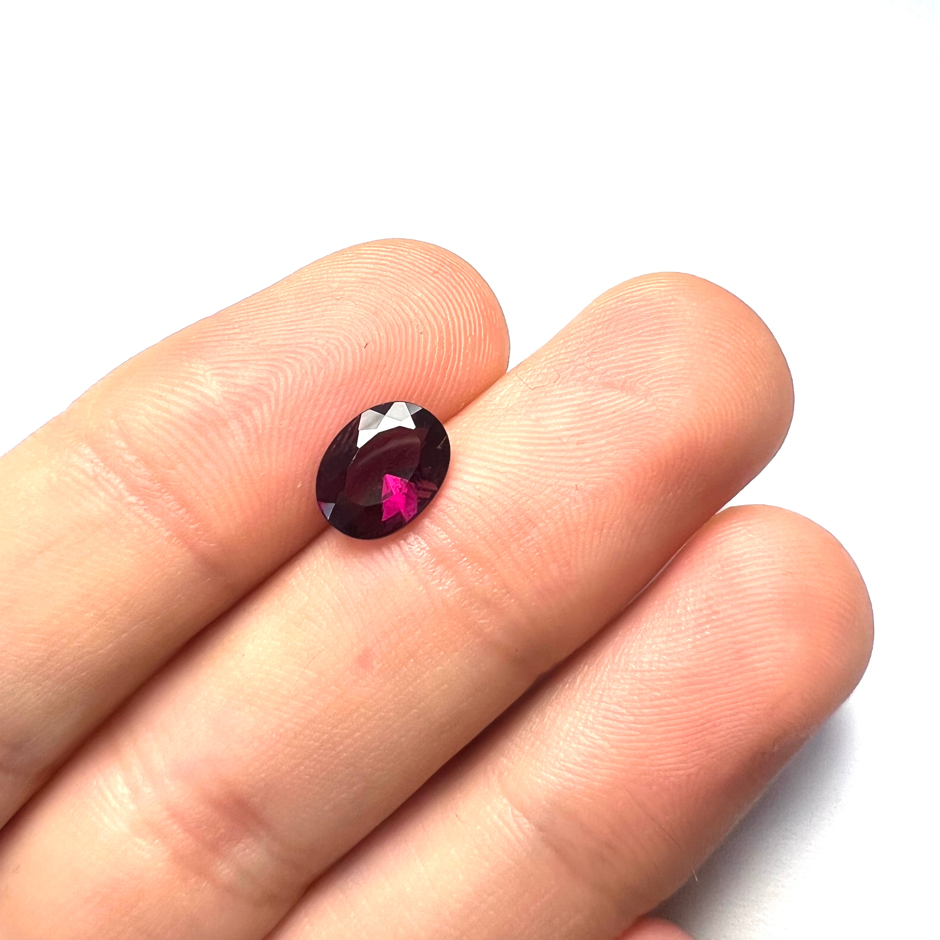 1.75CTW Loose Natural Garnet 9x7x4mm Earth mined Gemstone