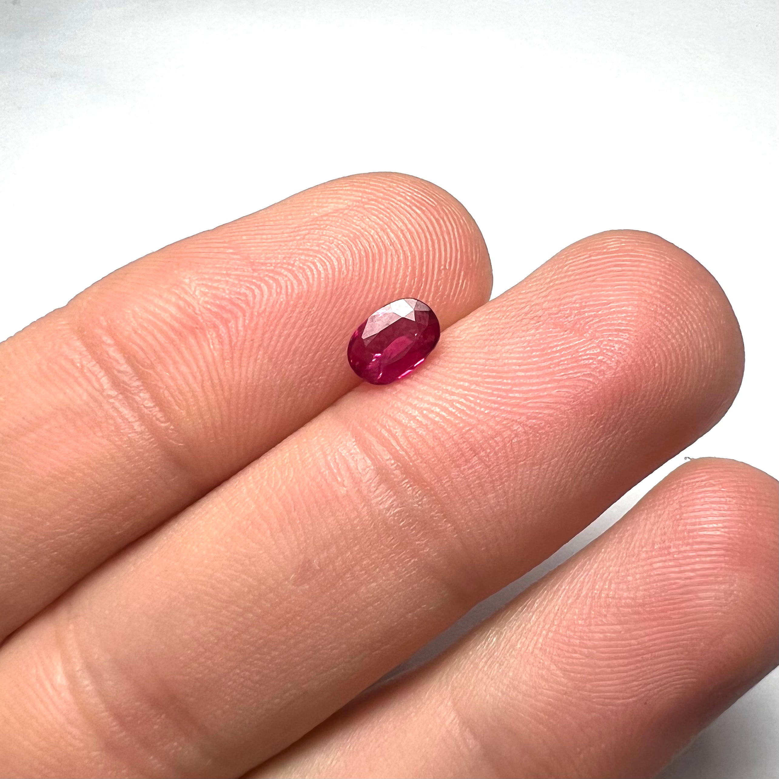 .64CT Loose Natural Oval Ruby 6.2x4x2mm Earth mined Gemstone