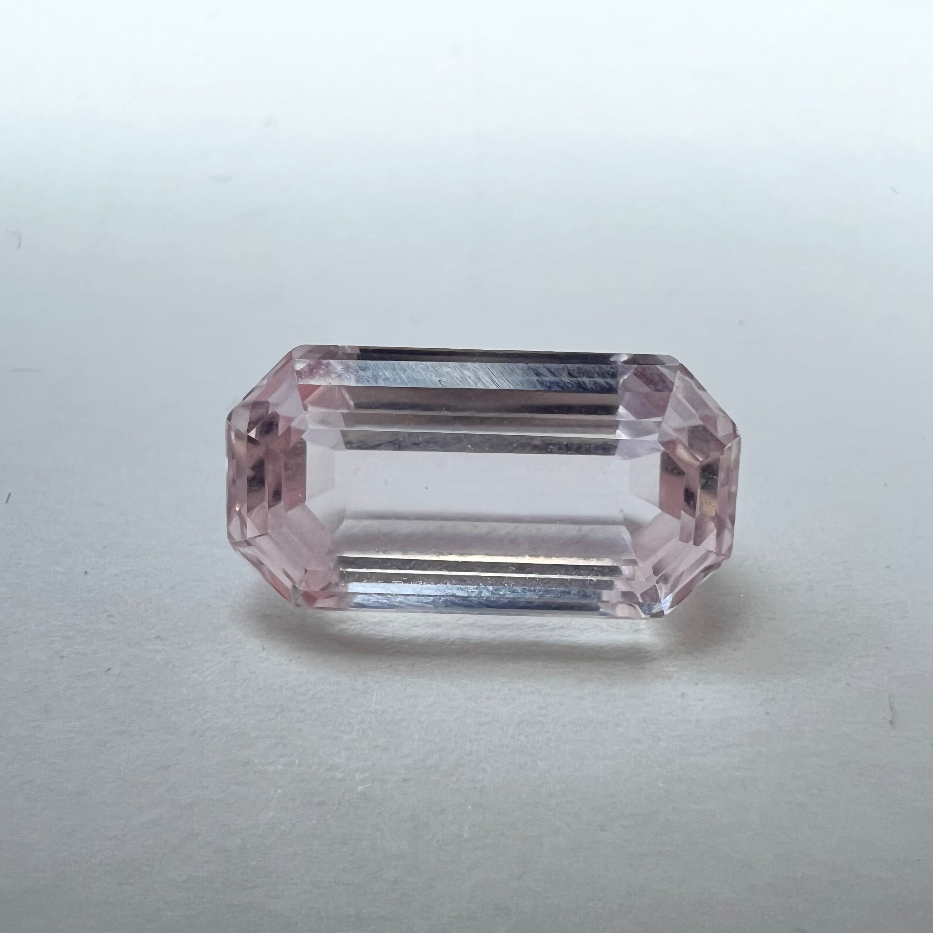 6.38CTW Natural Emerald Cut Kunzite 14.32x7.61mm Earth mined Gemstone