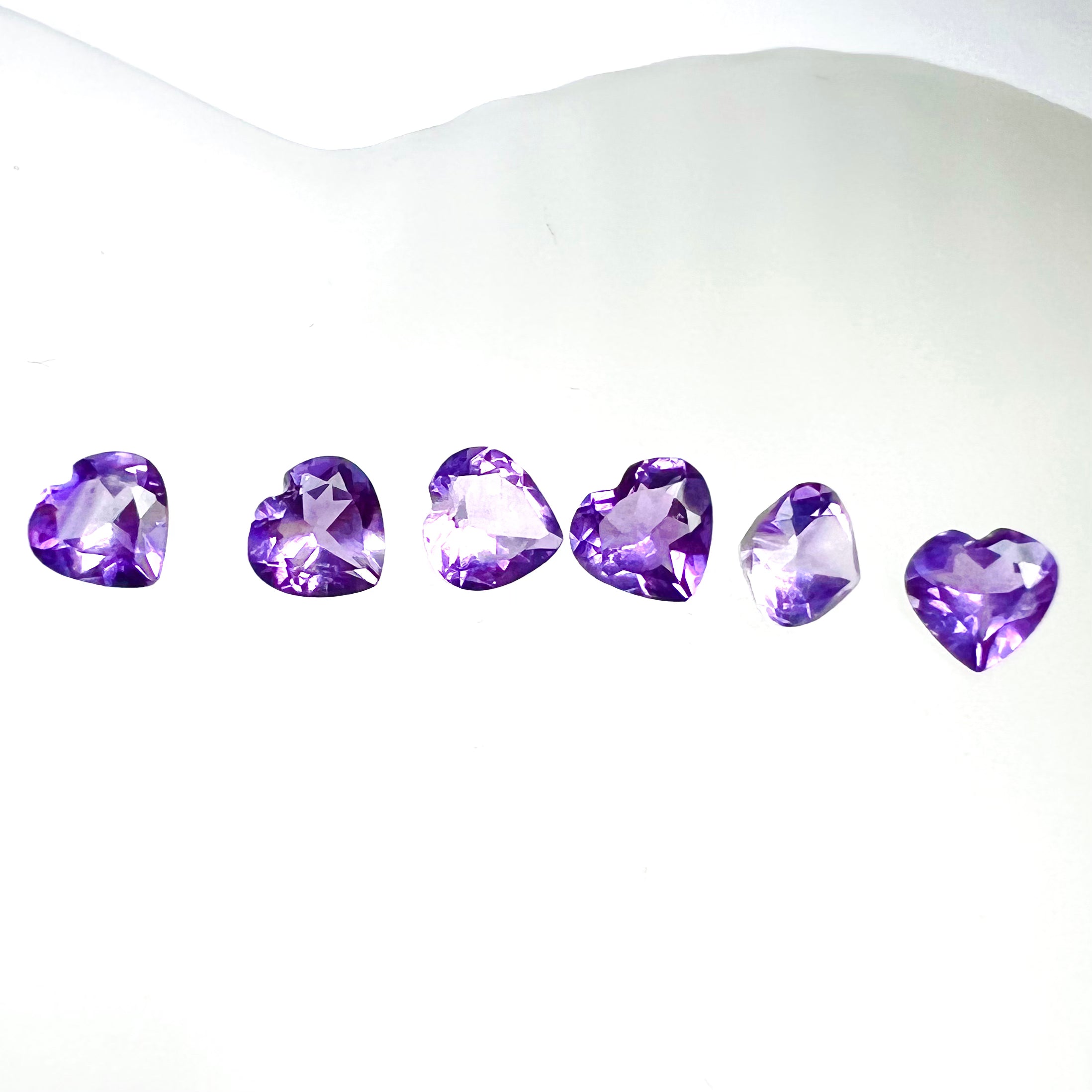 1/2CT Natural Loose Heart Amethyst 5mm earth mined Gemstone