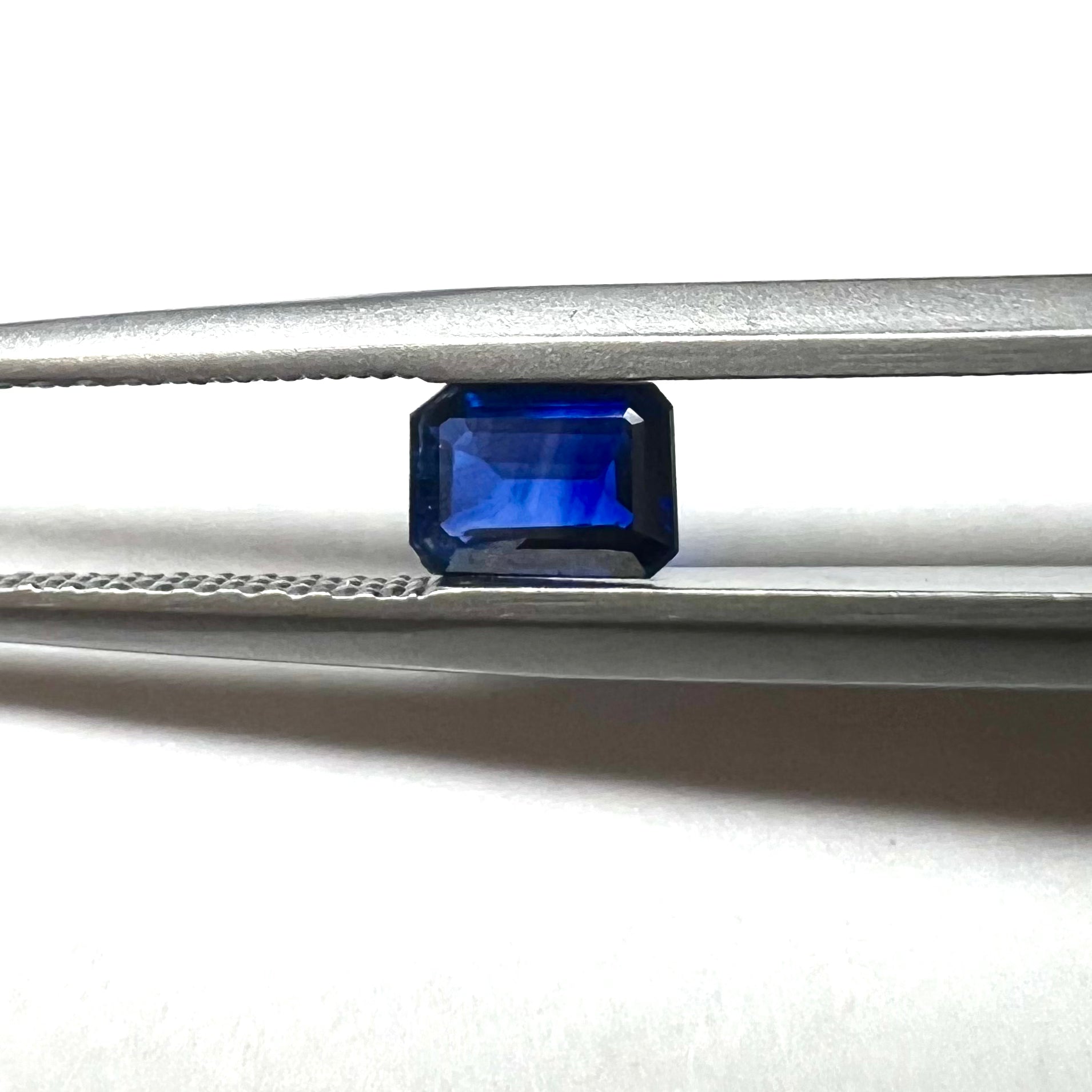 .44CT Loose Blue Emerald Cut Sapphire 5x3.5x2mm Earth mined Gemstone