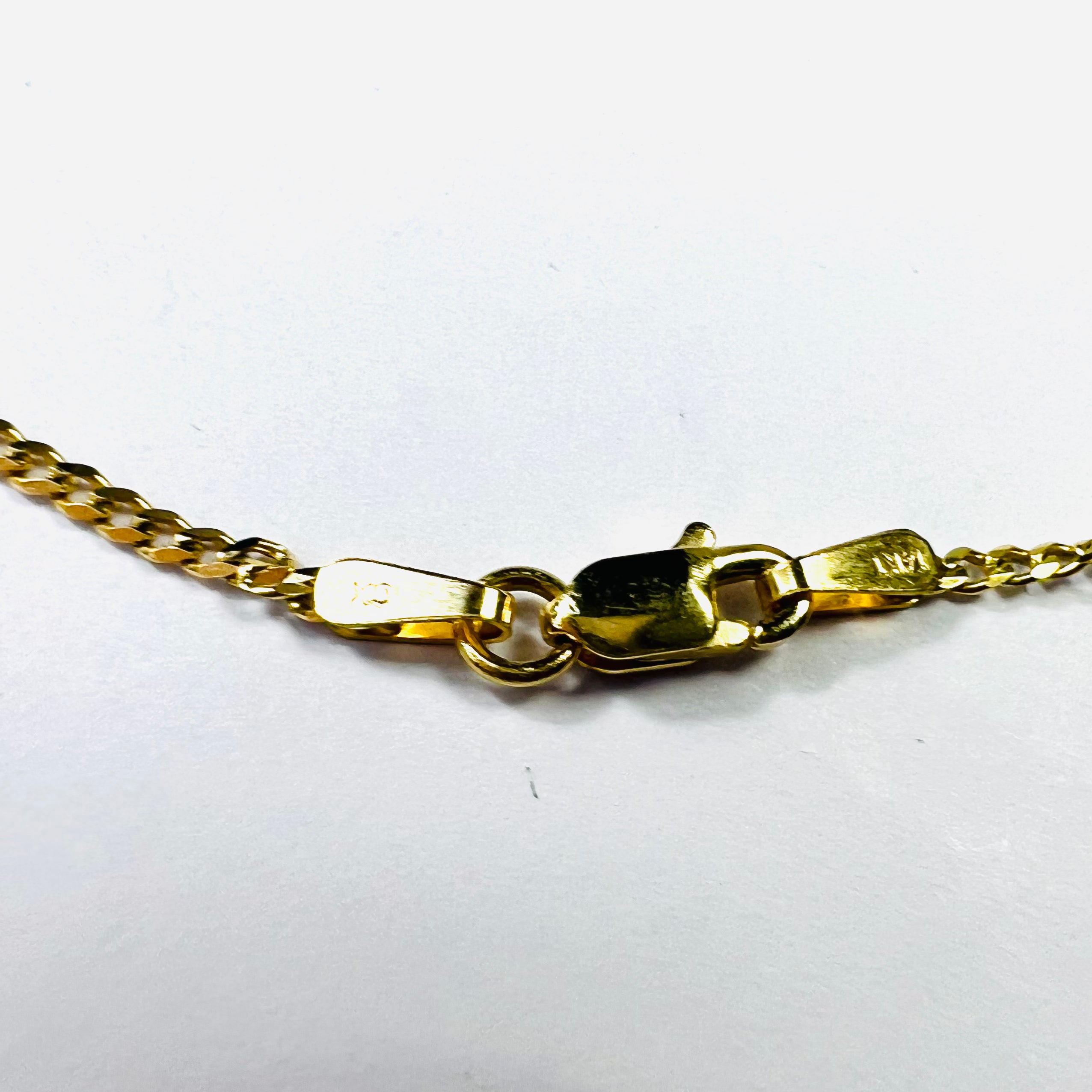 Rough Emerald Stationed 17.5" 14K Yellow Gold Cuban Chain Necklace