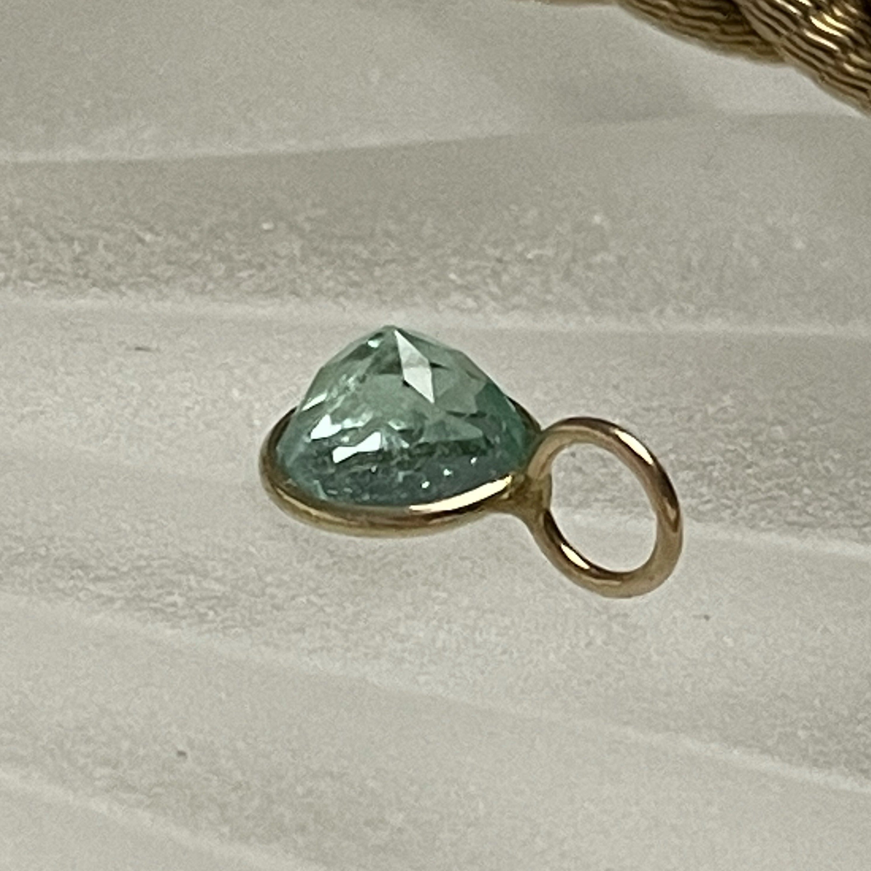 1CT Colombian Emerald 14K Yellow Gold