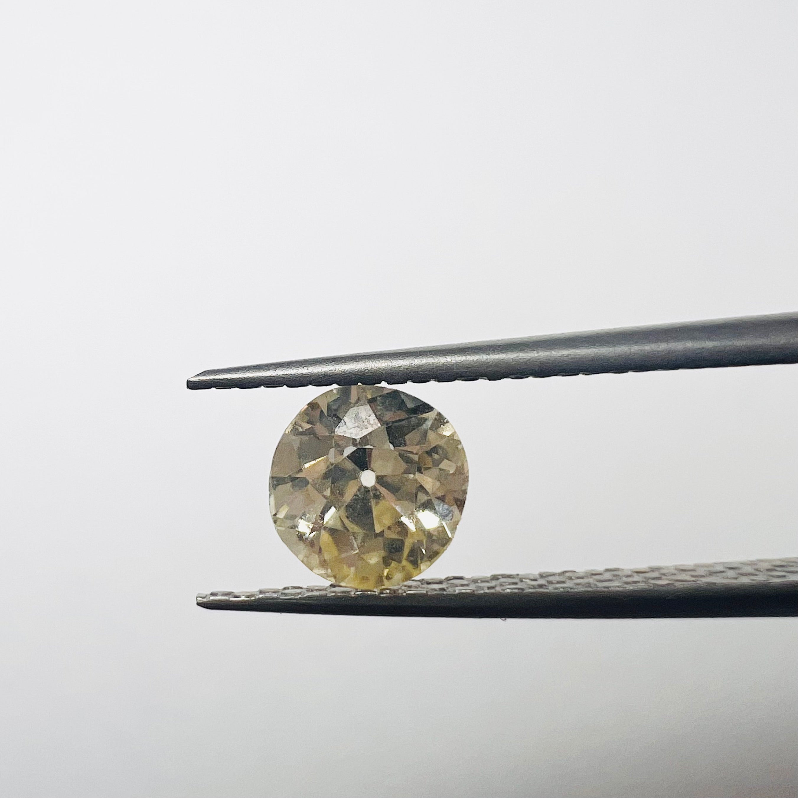 .65CT Old Mine Cut Diamond Fancy Yellow VS1 5.41x5.60x3.28mm Natural Earth mined