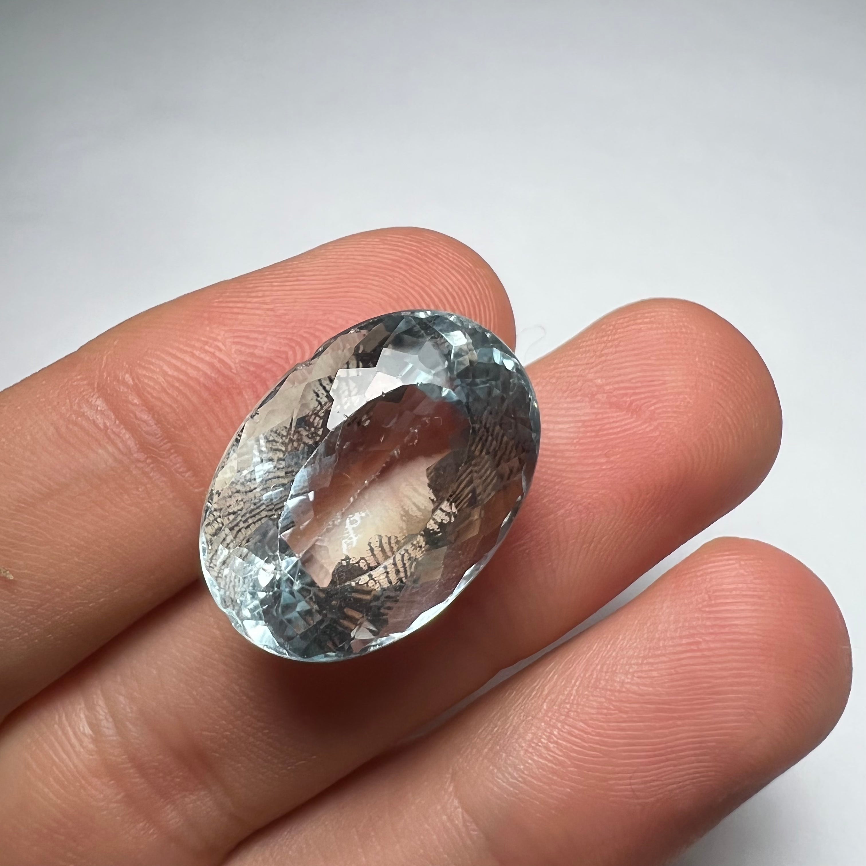 29.2CTW Loose Natural Aquamarine 21x15x10mm Earth mined Gemstone