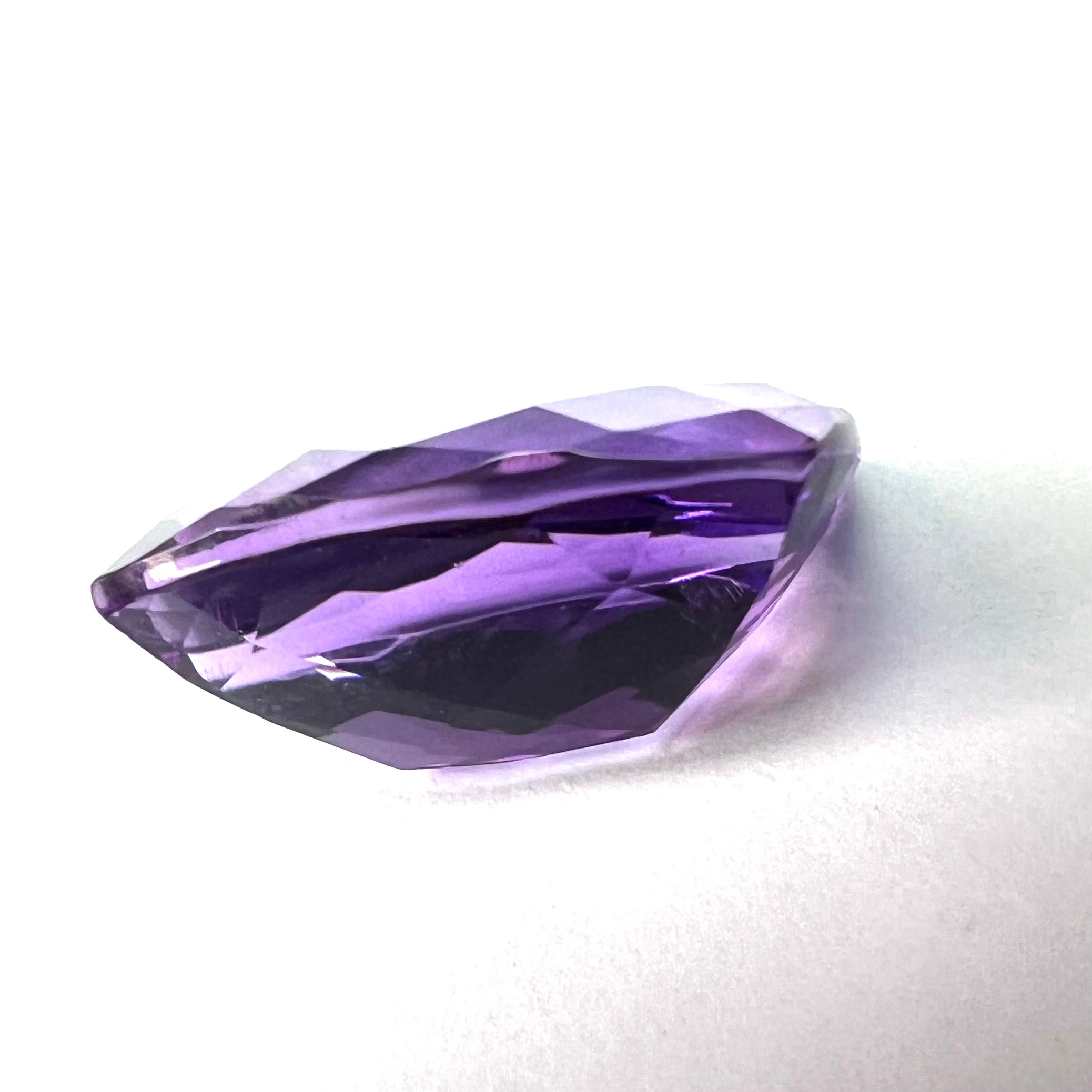 4.12CTW Loose Natural Fancy Cut Amethyst 13x8x6.15mm Earth mined Gemstone