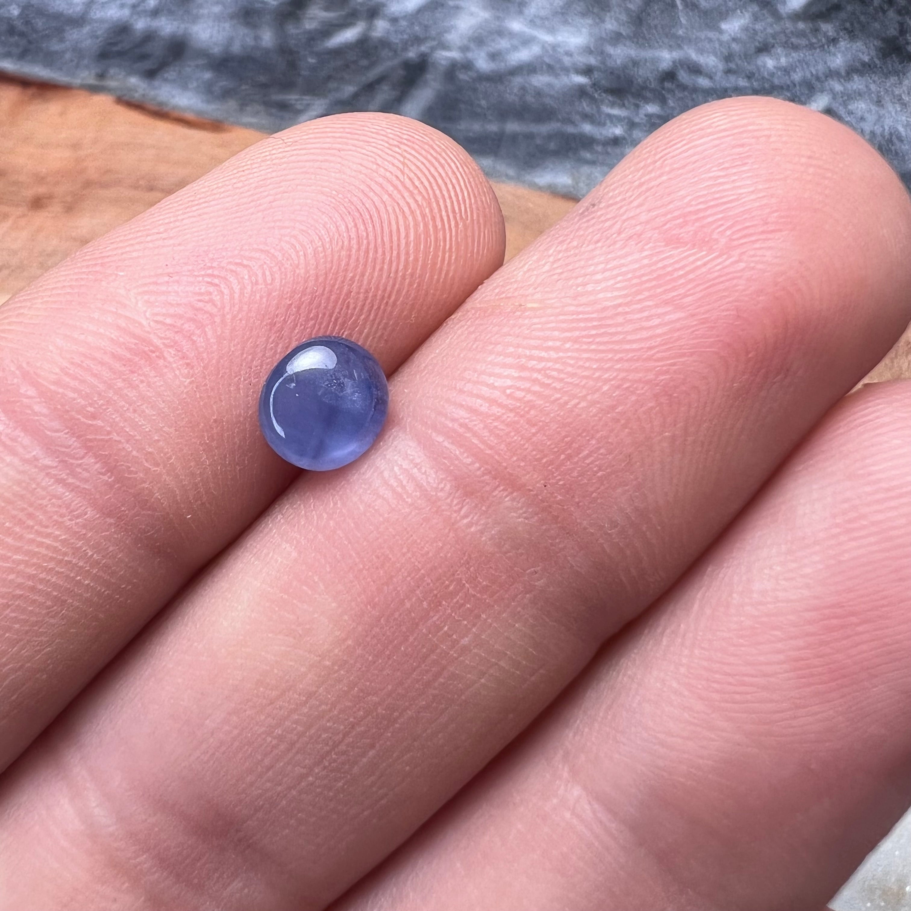 1.17CTW Loose Natural Cabochon Sapphire 5.96x2.82mm Earth mined Gemstone