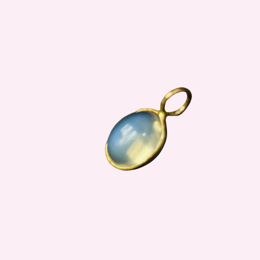 14K Yellow Gold Pendant Gem Charm