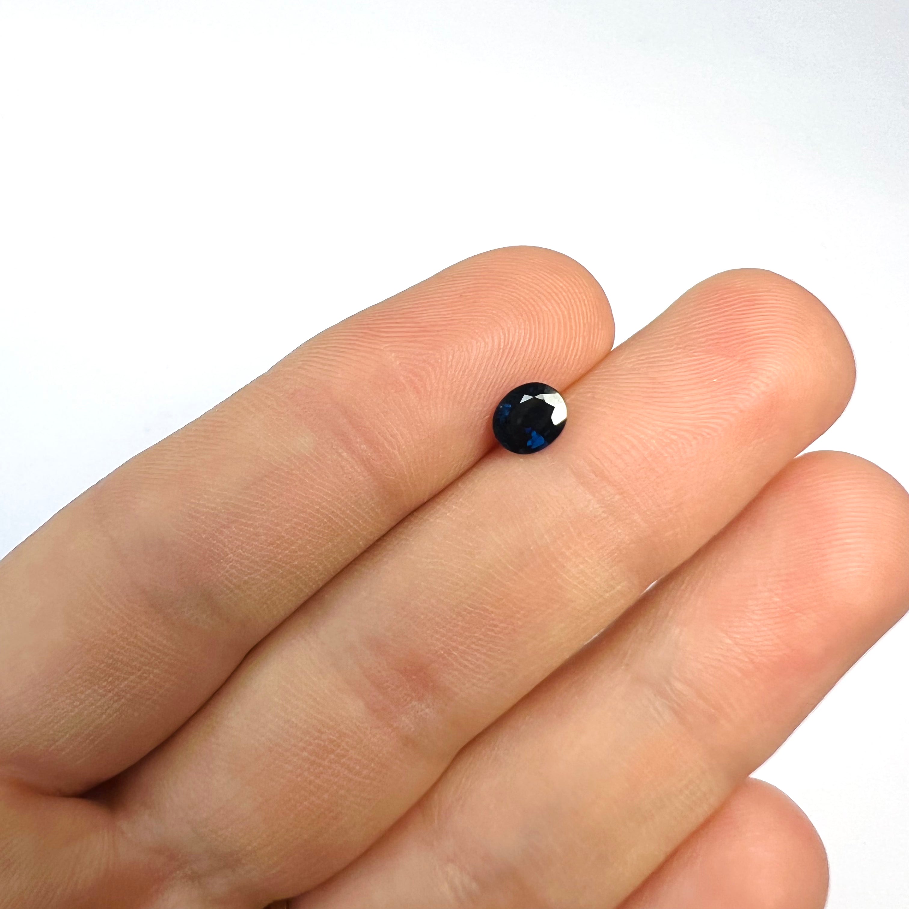 .80CT Loose Oval Blue Sapphire 6.01x5.03x3.01mm Earth mined Gemstone