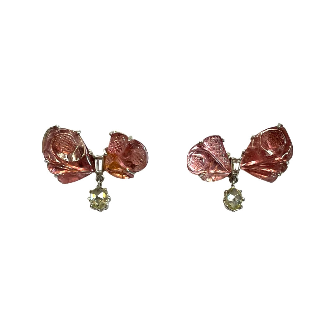 Floral Tourmaline Earrings