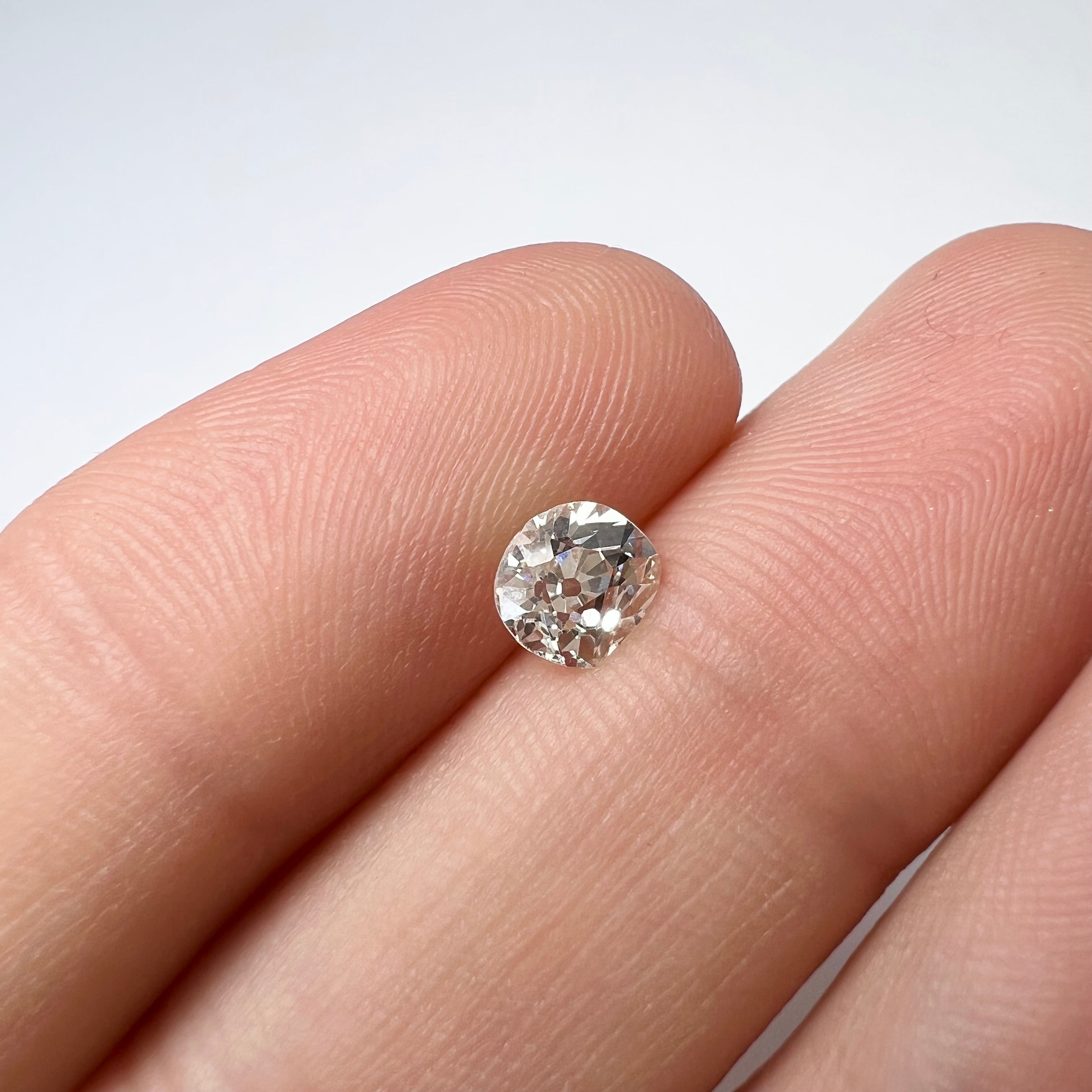 .74CT Old Mine Brilliant Cut Diamond K SI1 5.69x5.21x3.82mm Natural Earth mined