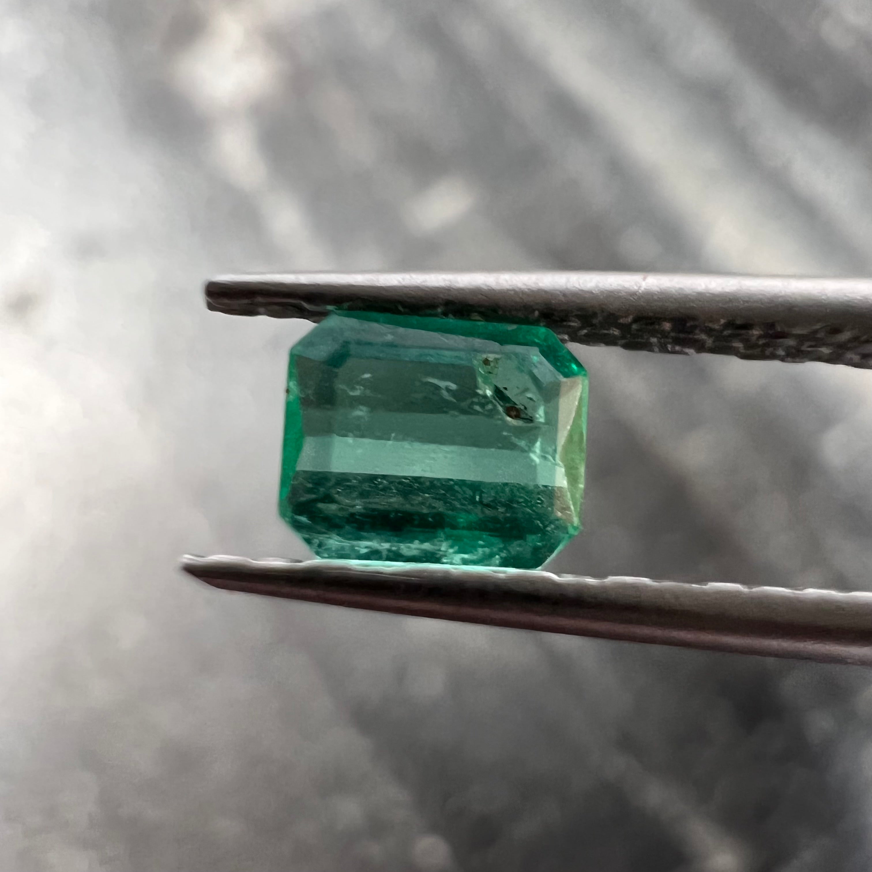 .23CT Loose Natural Colombian Emerald Cut 4.26x3.50x1.88mm Earth mined Gemstone