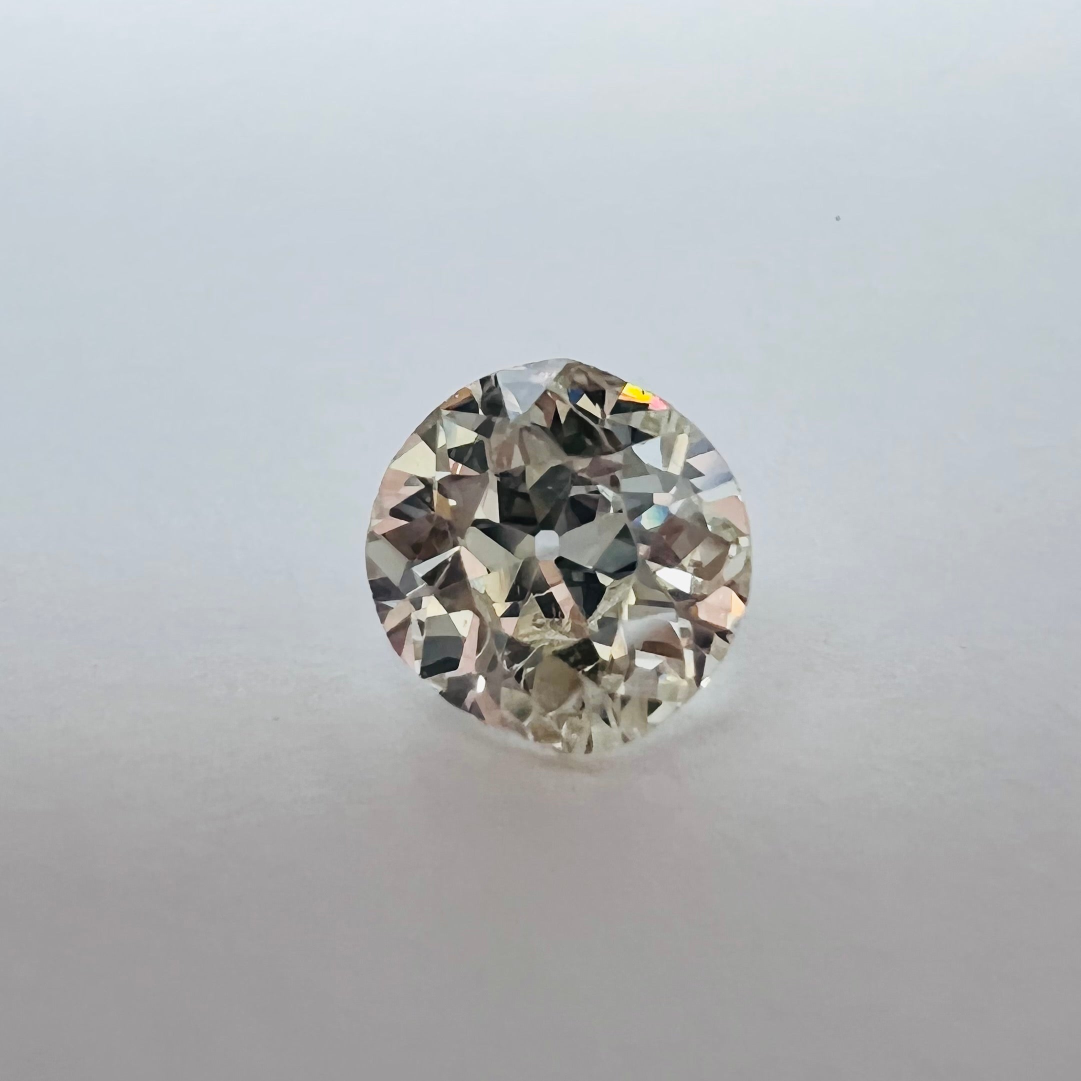 1.21CT Old European Cut Diamond L I2 6.66x7.09x3.95mm Natural Earth mined
