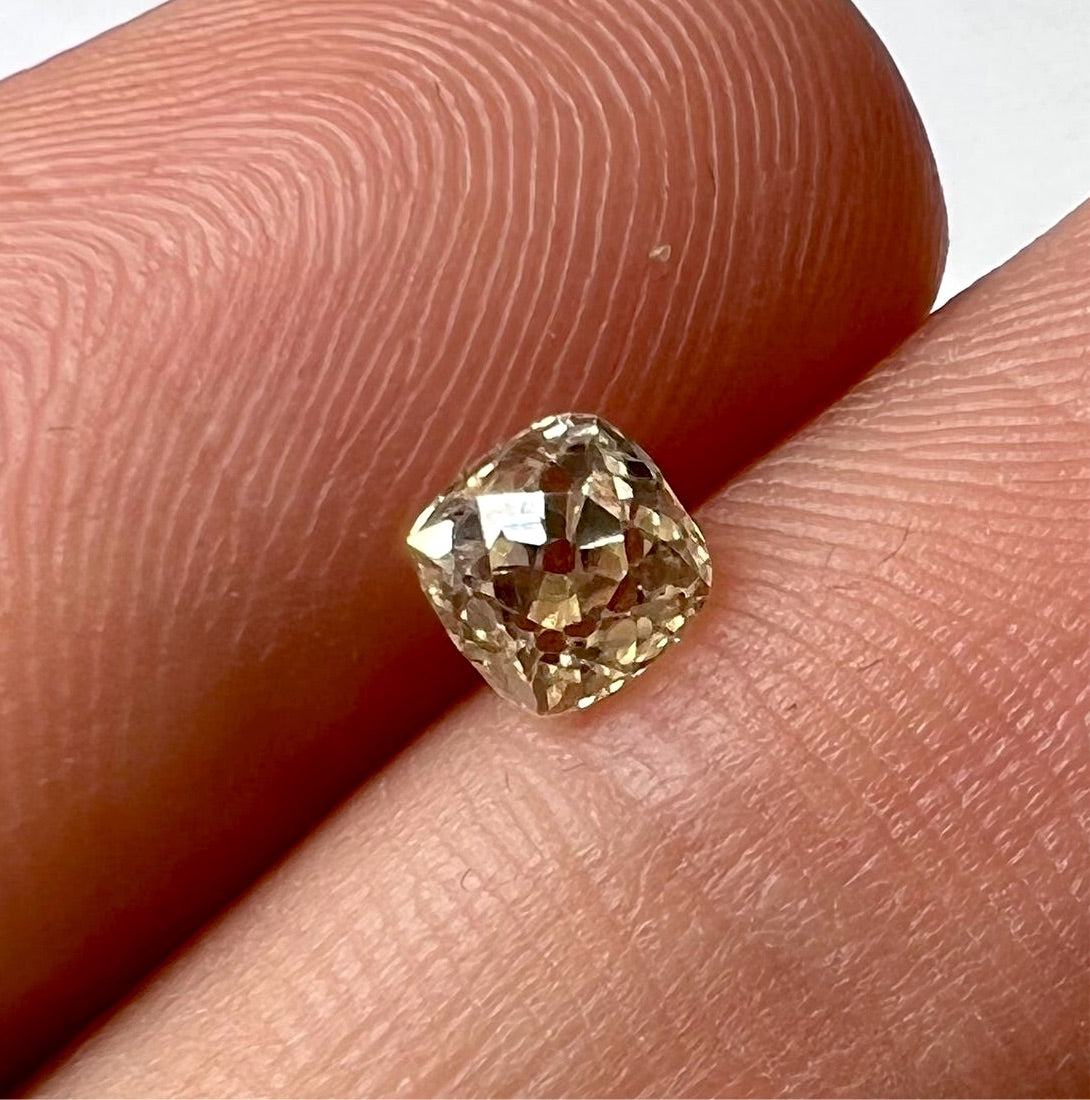.58CT Old Mine Cut Diamond P VS2 4.51x4.59x3.66mm Natural Earth mined