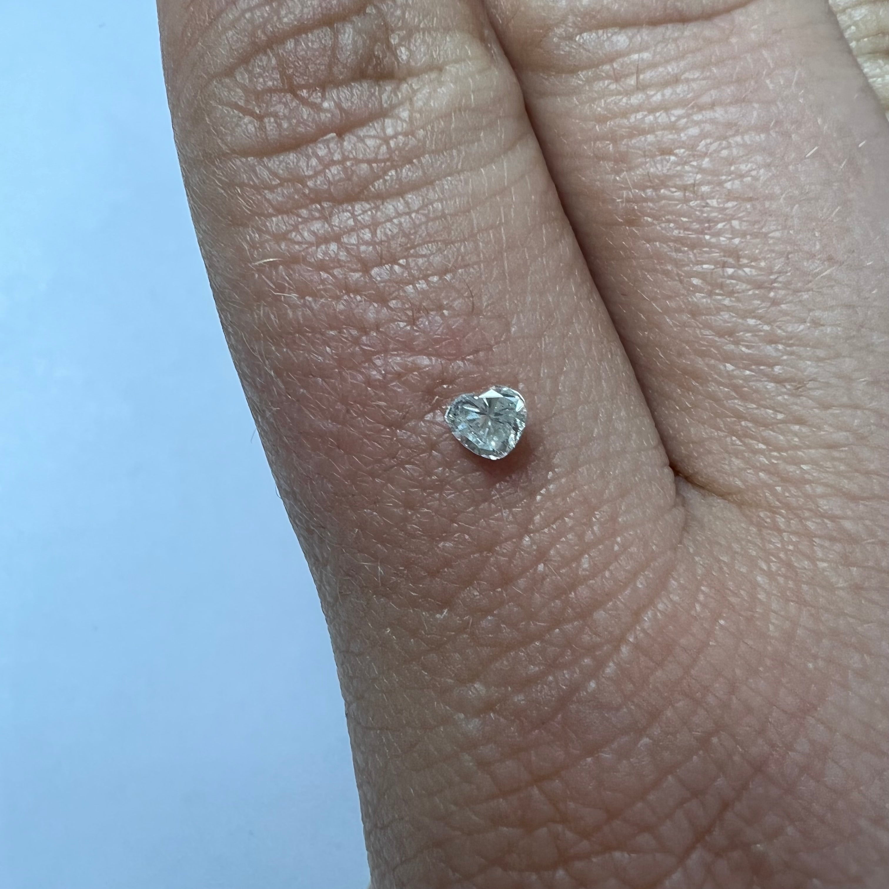 .18CT Heart Shape Diamond K I1 3.29x3.72x2.04mm Natural Earth mined