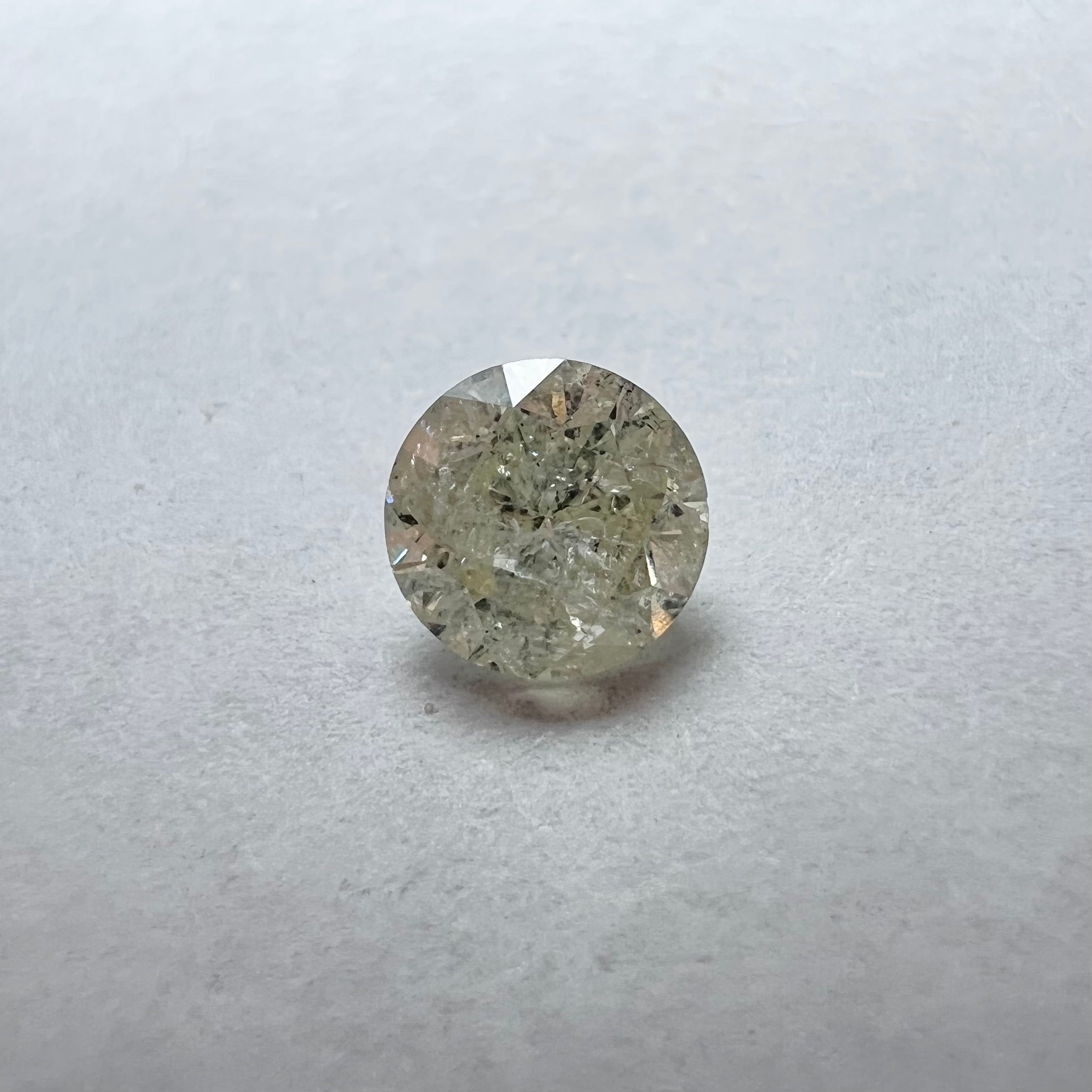 .64CT Brilliant Round Diamond N I1 5.33x3.45mm Natural Earth mined
