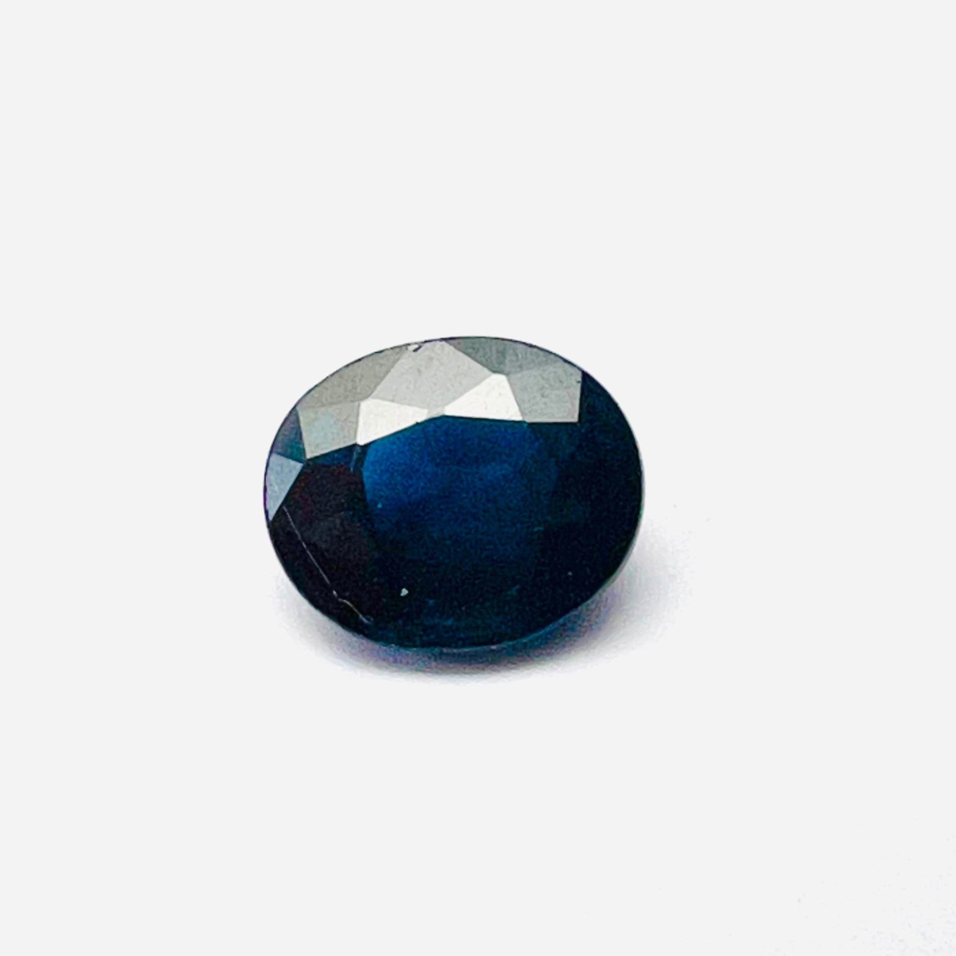 .91CTW Loose Oval Blue Sapphire 6.16x5.12x3.36mm Earth mined Gemstone