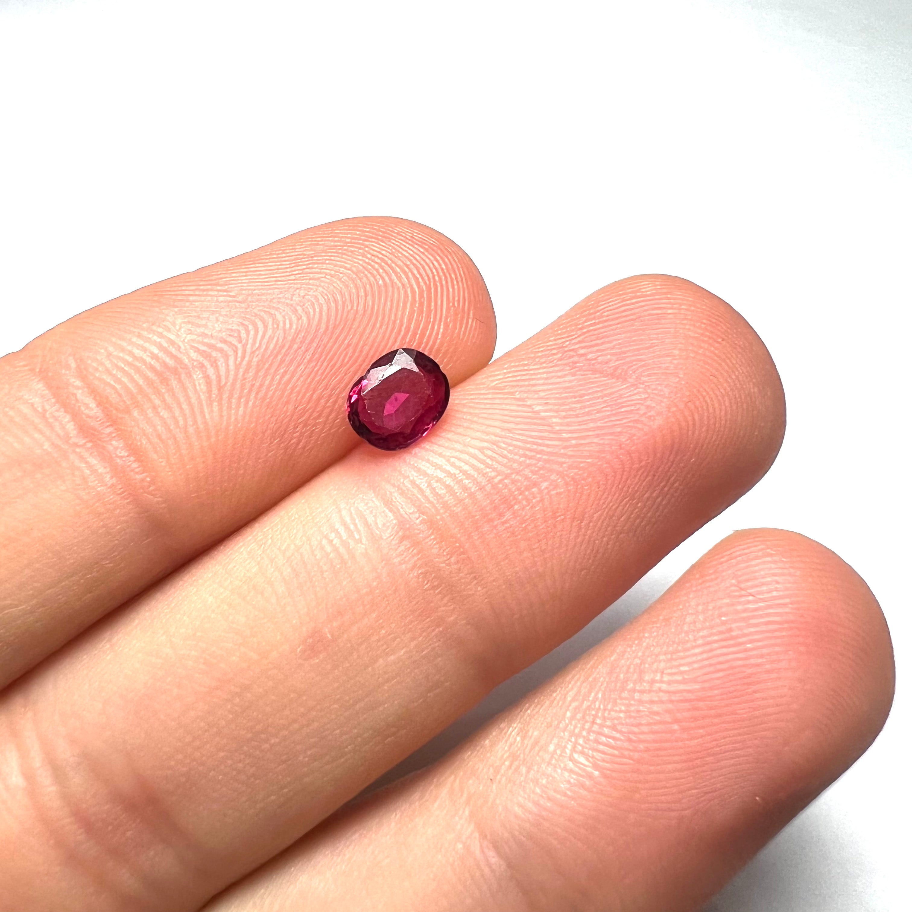 .71CT Loose Natural Oval Ruby 6x5x1.5mm Earth mined Gemstone