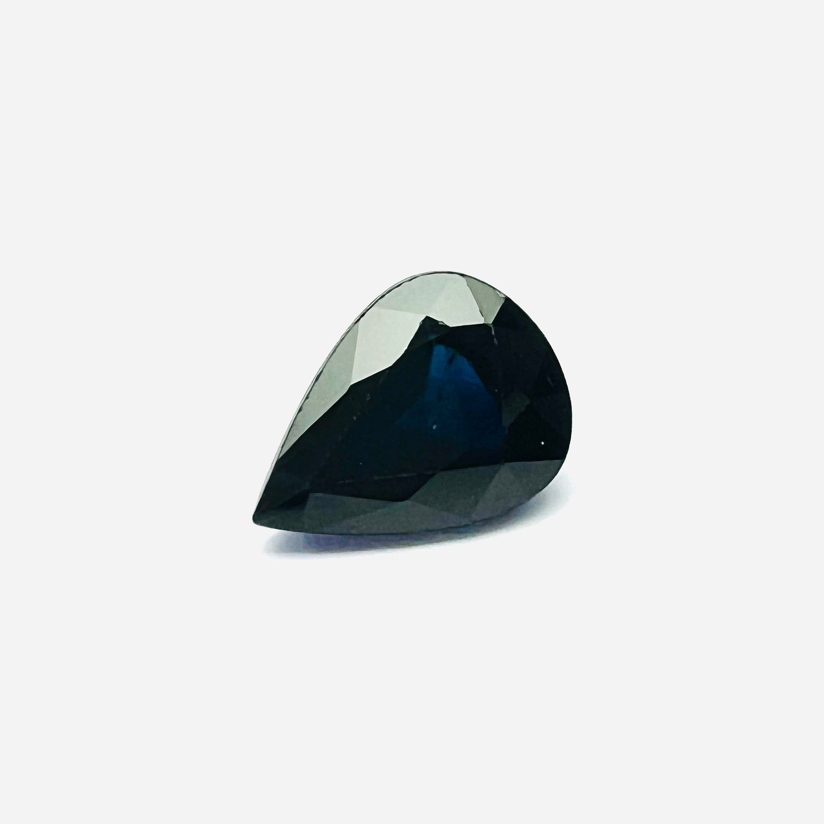 1.47CTW Loose Pear Shape Sapphire 8.08x5.98x4.23mm Earth mined Gemstone