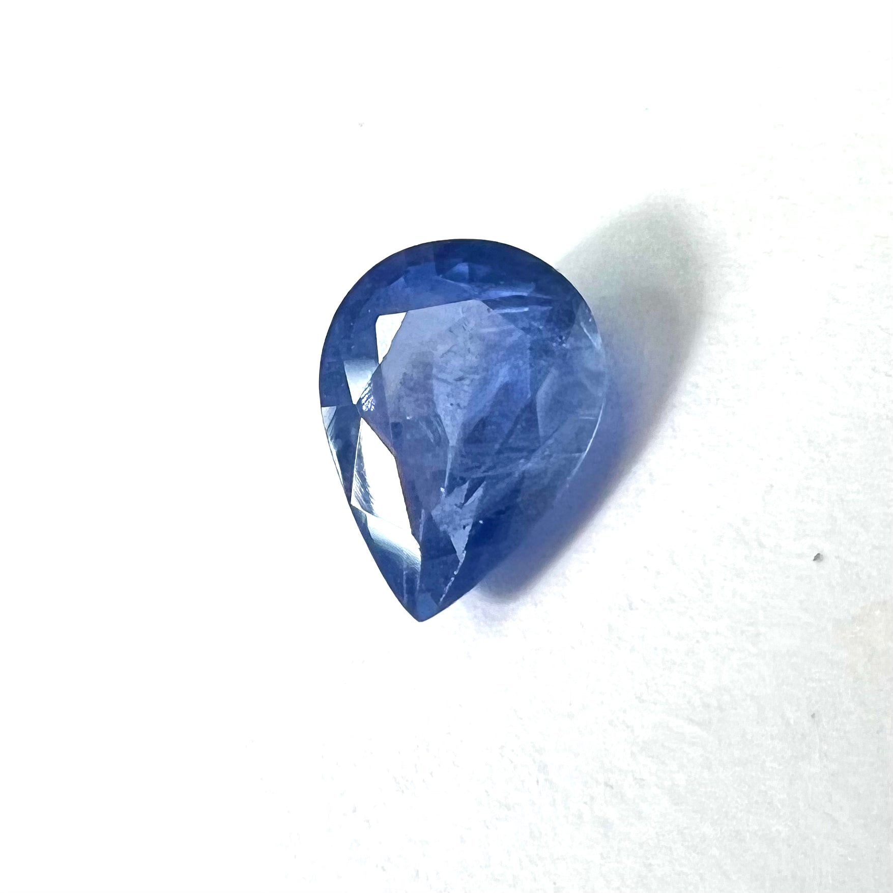 1.33CTW Loose Pear Shape Sapphire 7.5x5.6x4.06mm Earth mined Gemstone