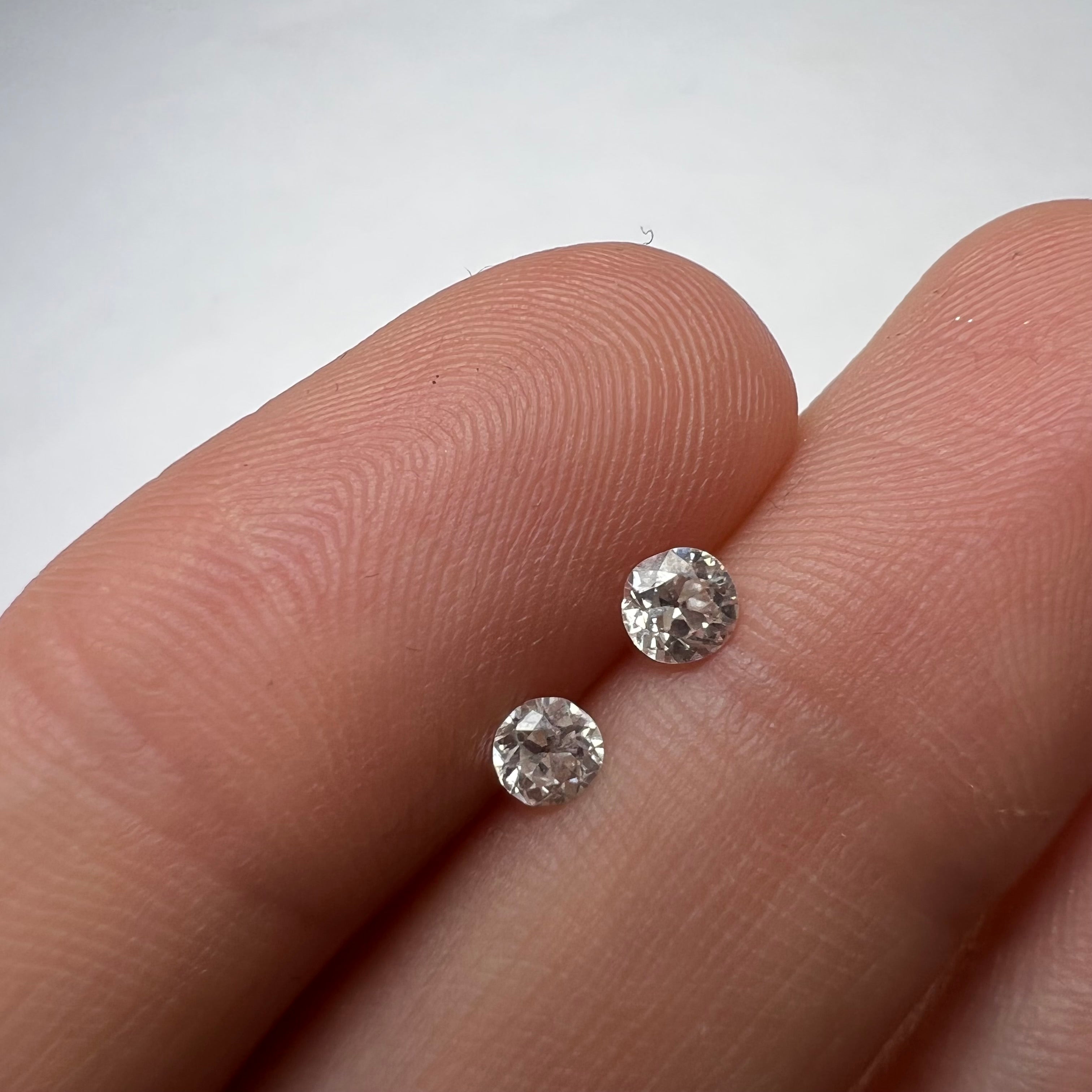 .37ctw Old Mine Cut Diamond H VS2 3.5mm Natural Earth mined