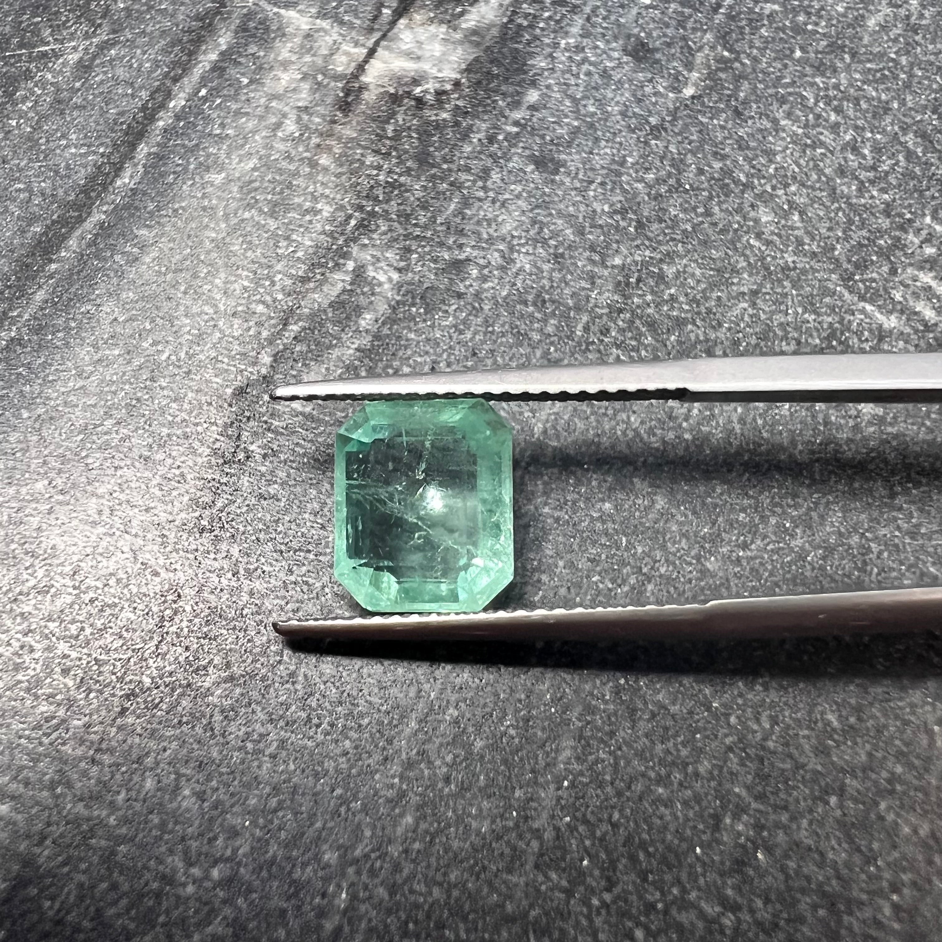 2.94CT Natural Colombian Emerald Rectangle Cut 9.86x8.21x4.69mm