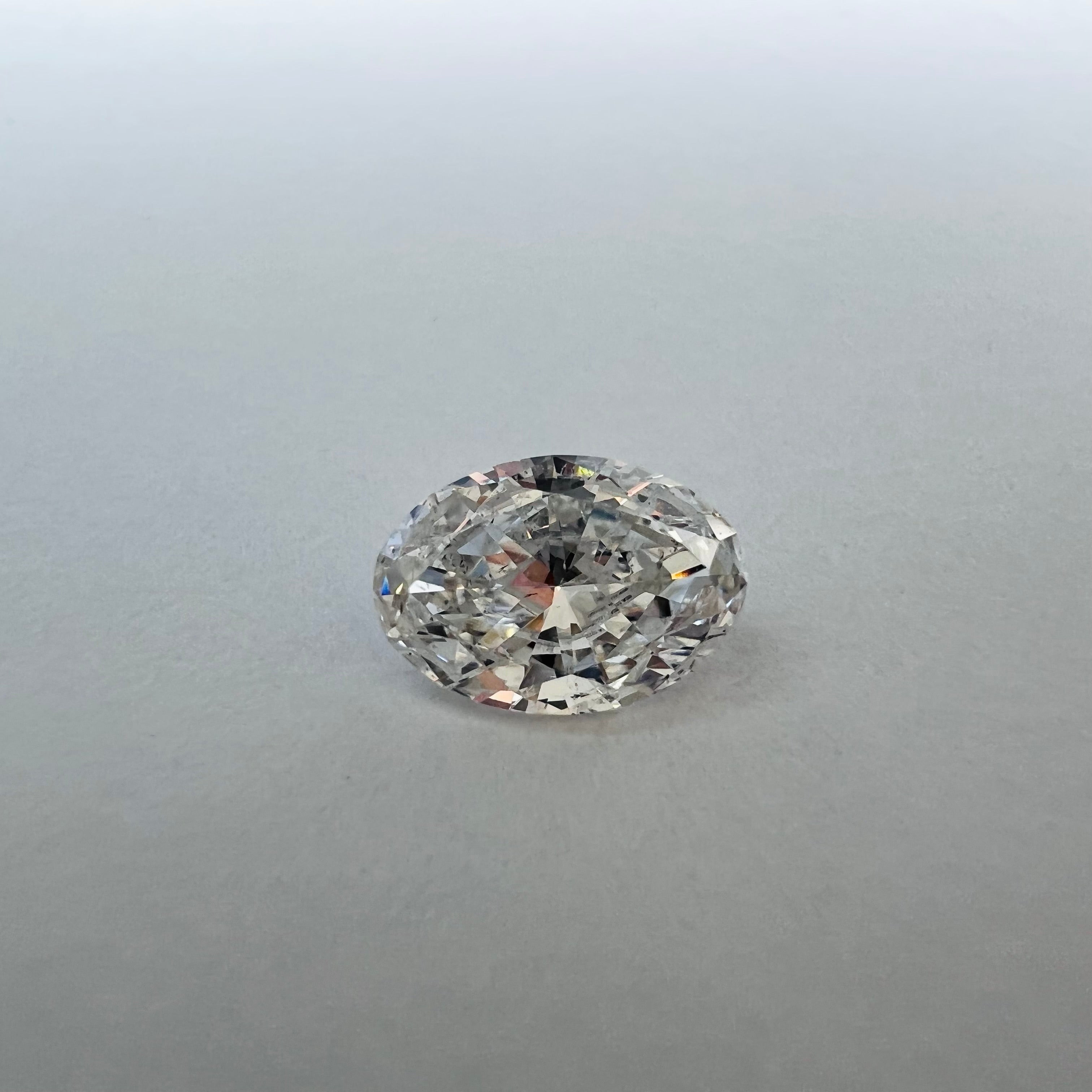 .68CT Oval Brilliant Diamond G  SI2 7.37x5.13x2.78mm Natural Earth mine