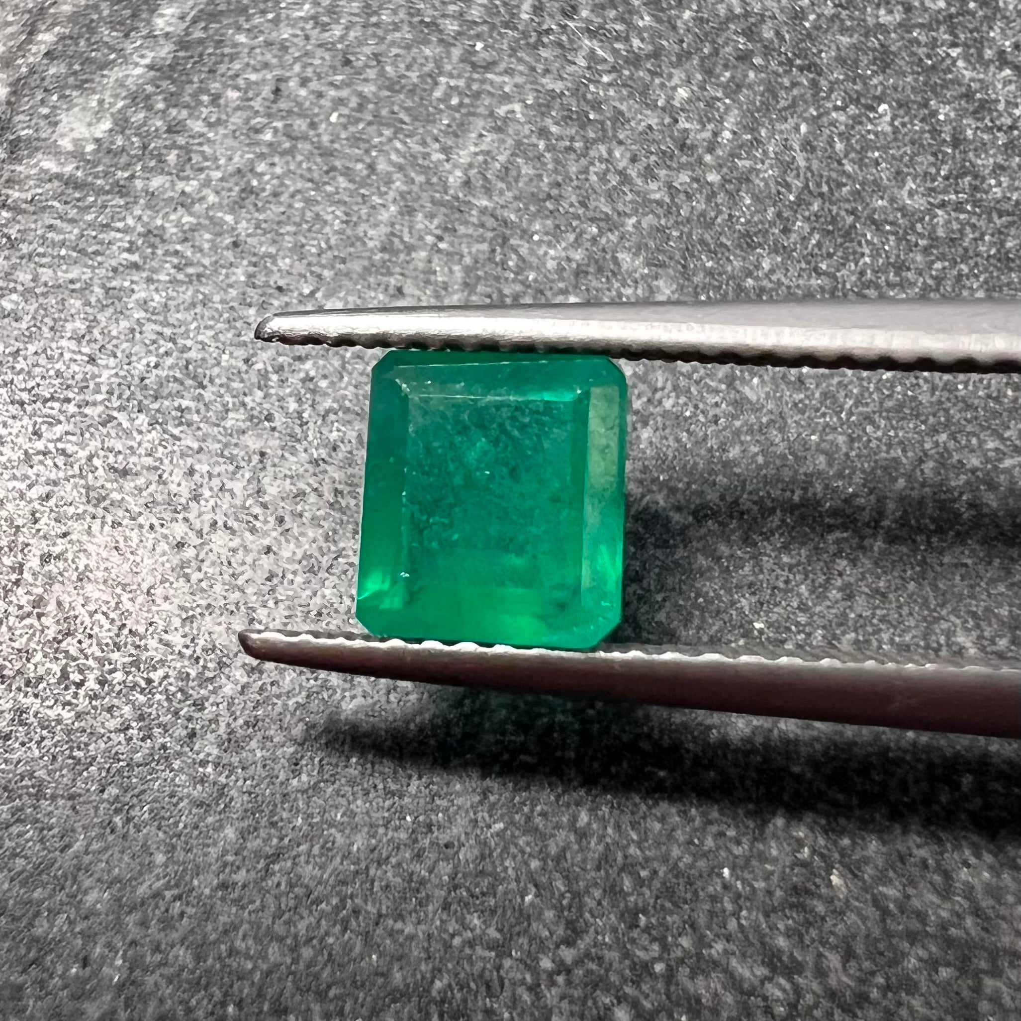 1.11CT Loose Natural Colombian Emerald Square Cut 6.82x6.24x3.78CT