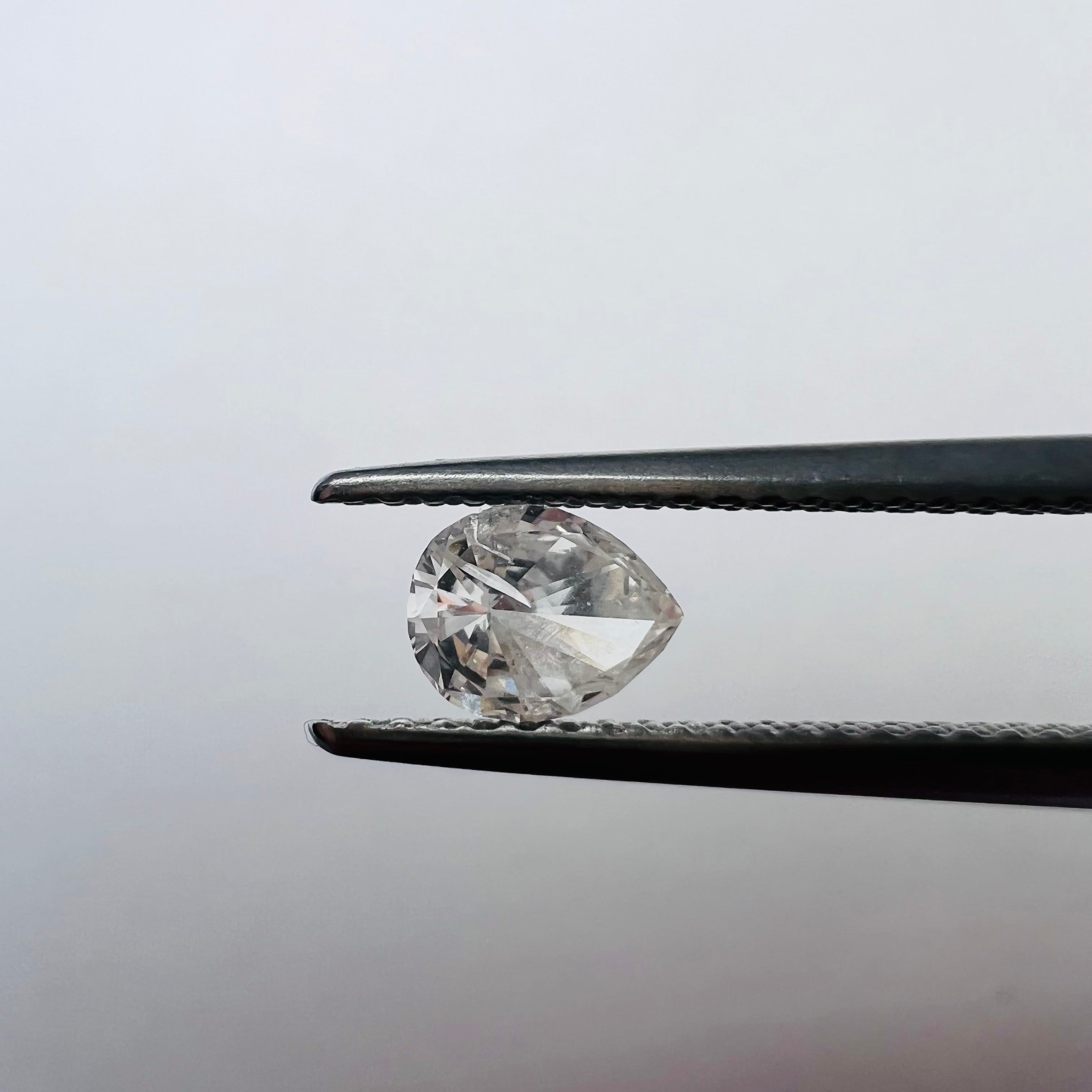 .35CT Pear Shape Diamond I2 G 5.66x4.46x2.17mm Natural Earth mined