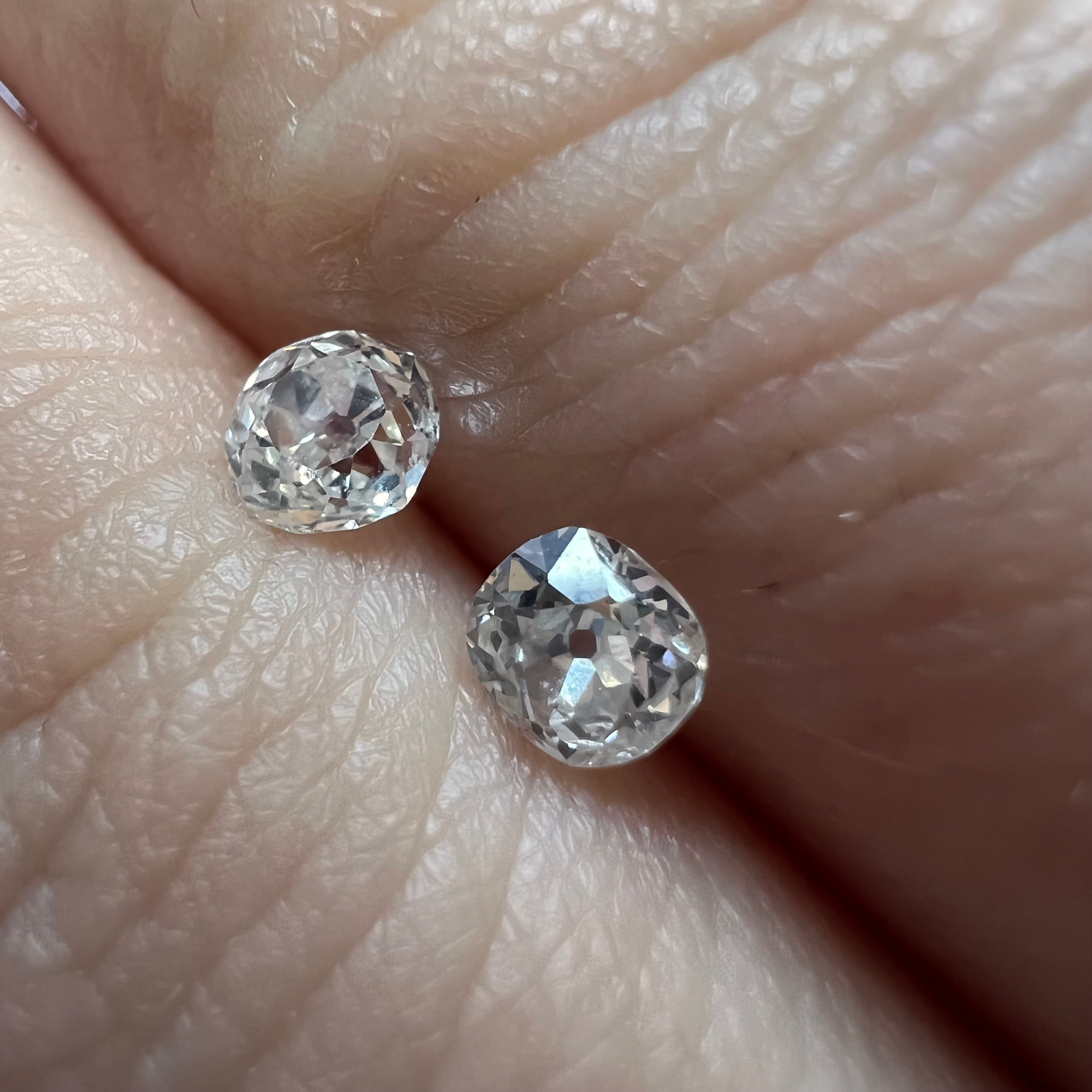 .58CTW Old Mine Cut Diamond I VS1 4mm Natural Earth mined