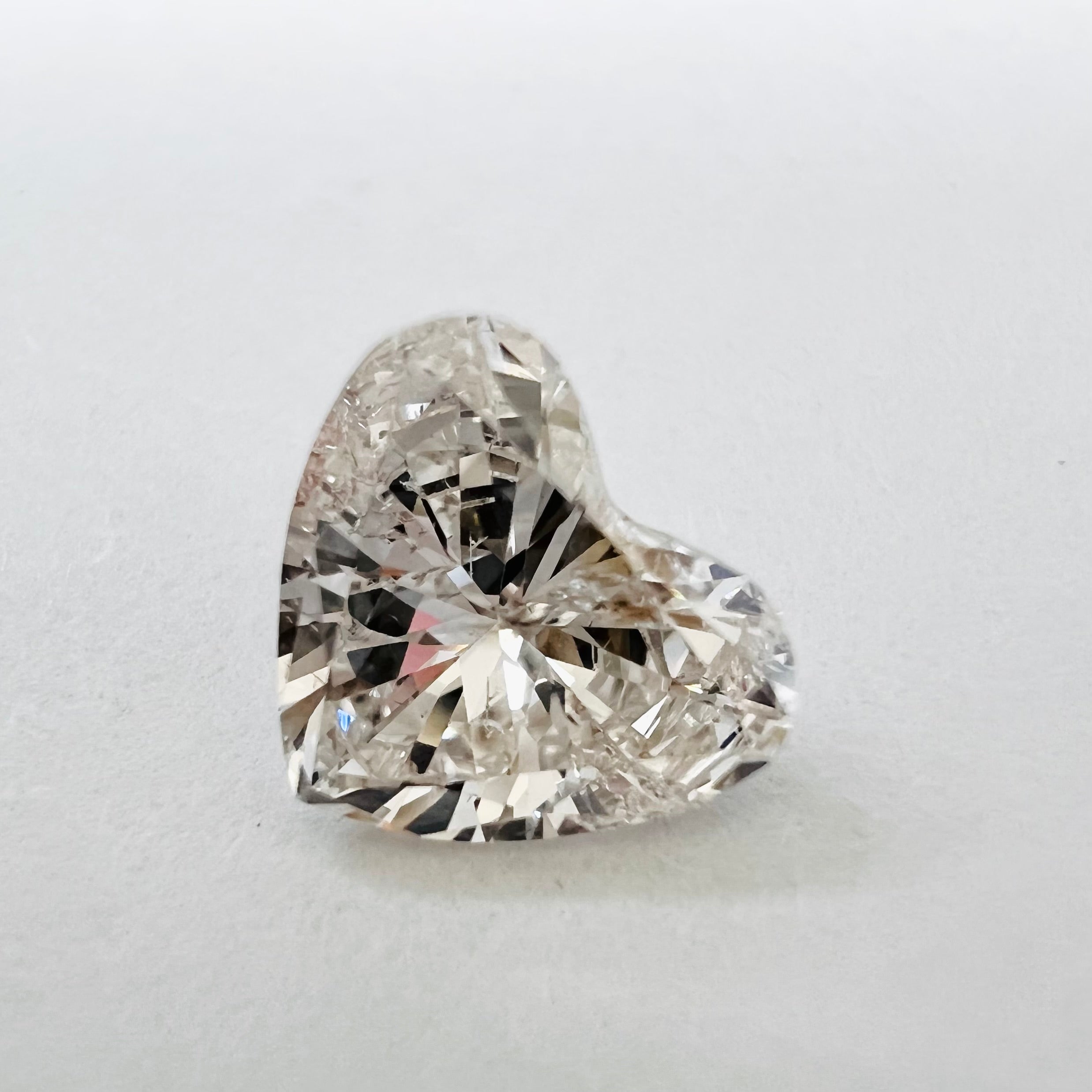 .68CT Heart Shape Diamond K/L I1 5.70x6.70x3.06mm Natural Earth mined