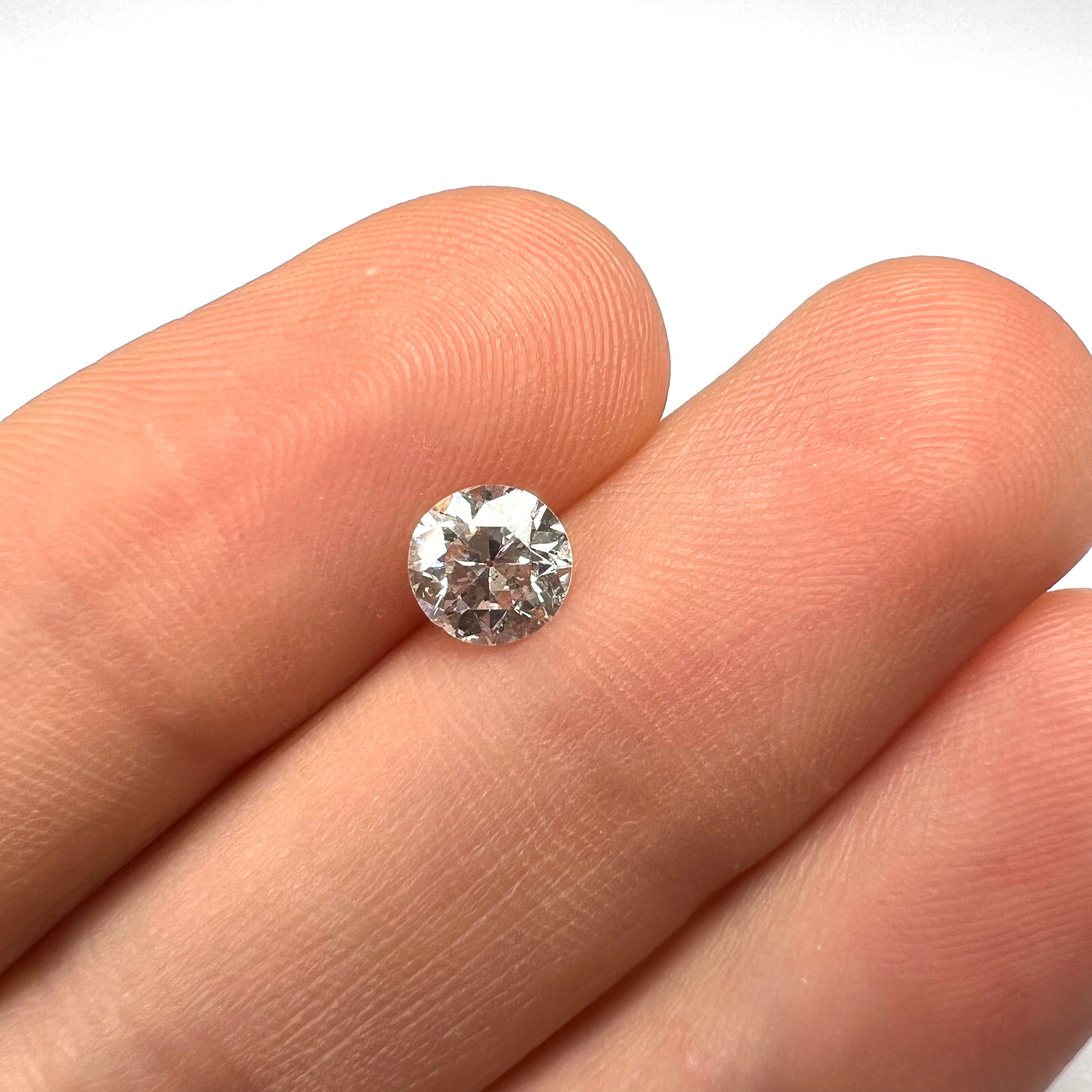 .83CT Circular Brilliant Diamond F I1 5.87x5.99x3.78mm Natural Earth mined