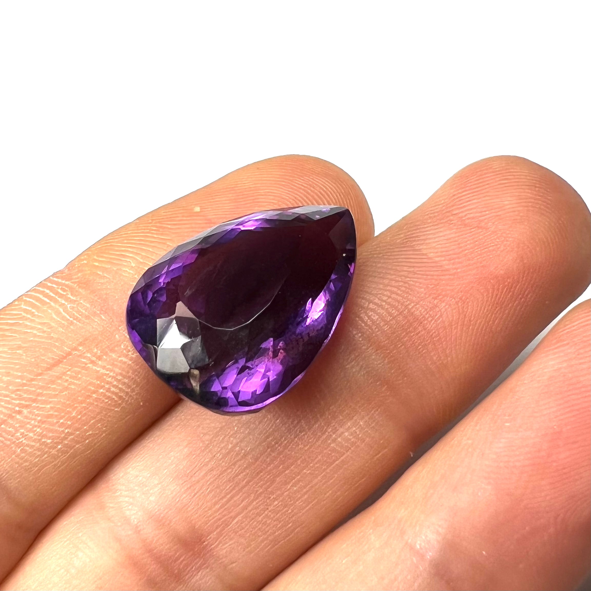 20.55CTW Loose Natural Oval Cut Amethyst 20.8x15.3x12.25mm Earth mined Gemstone