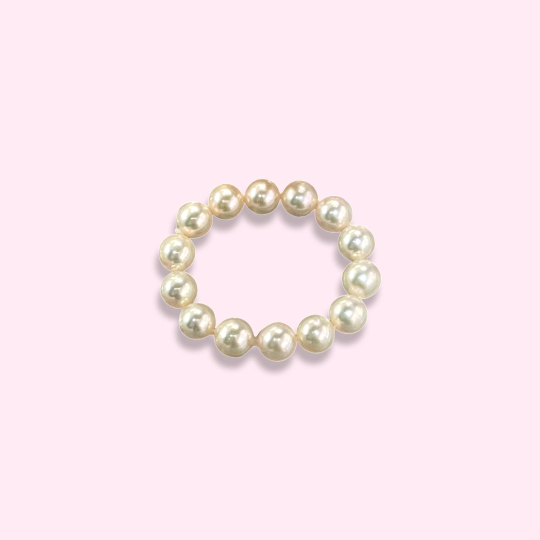 4mm Akoya Pearl Eternity Ring