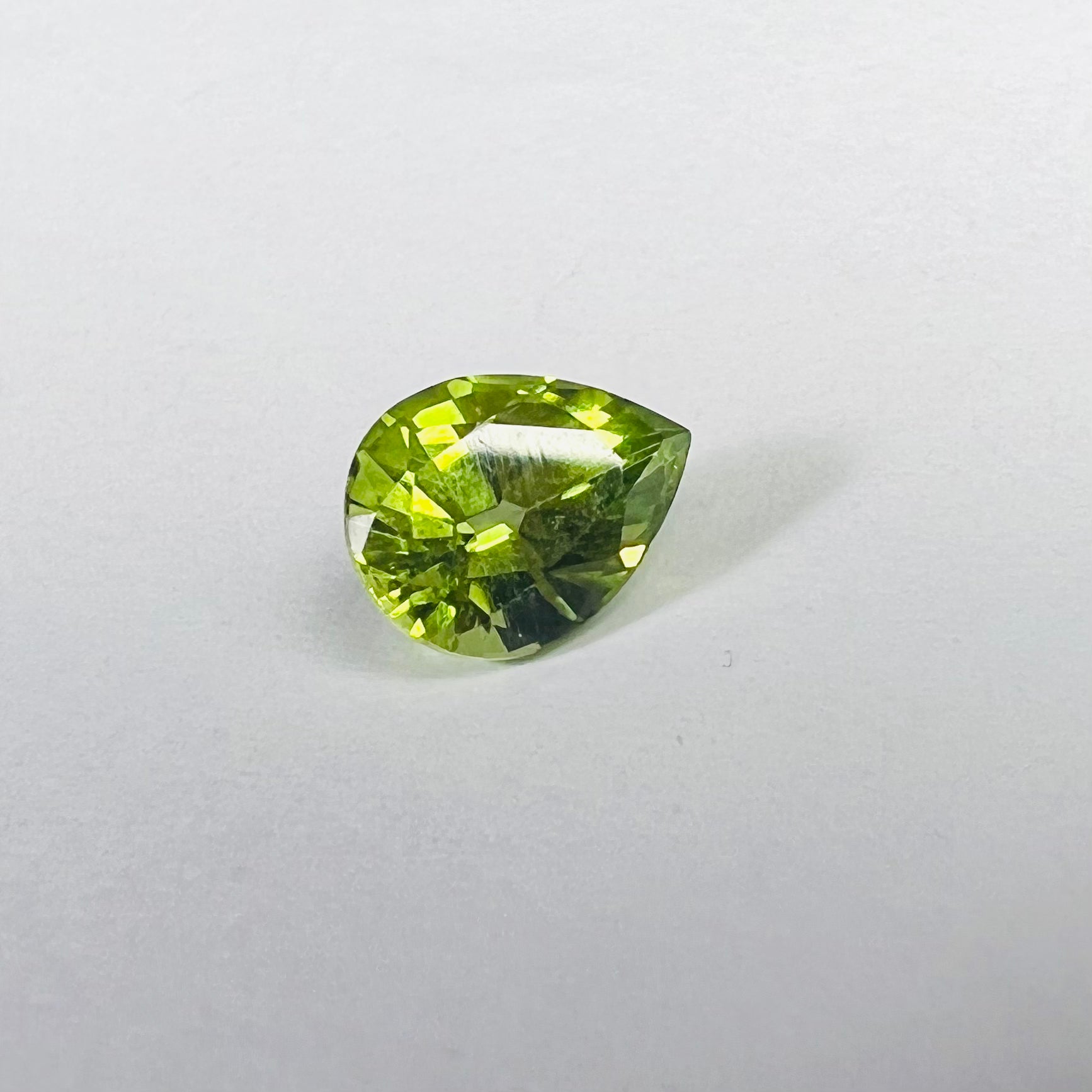 1.41 Loose Natural Pear Cut Peridot 8.06x6.20x4.48mm Earth mined Gemstone